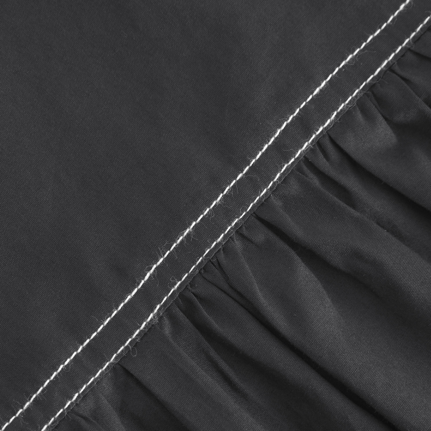 Tahira Sheer Cotton Top, Black