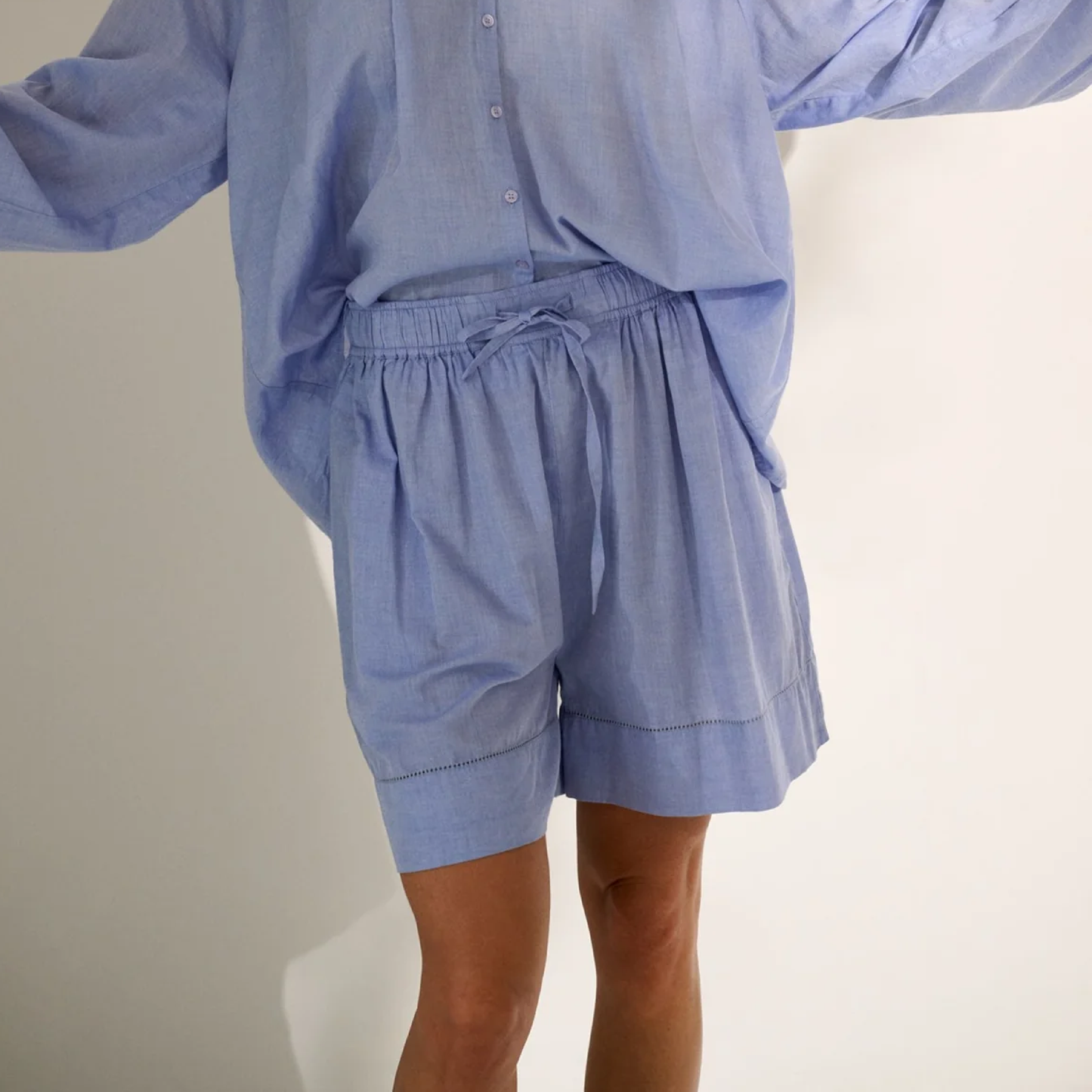 Wake Shorts Chambray, Light Blue