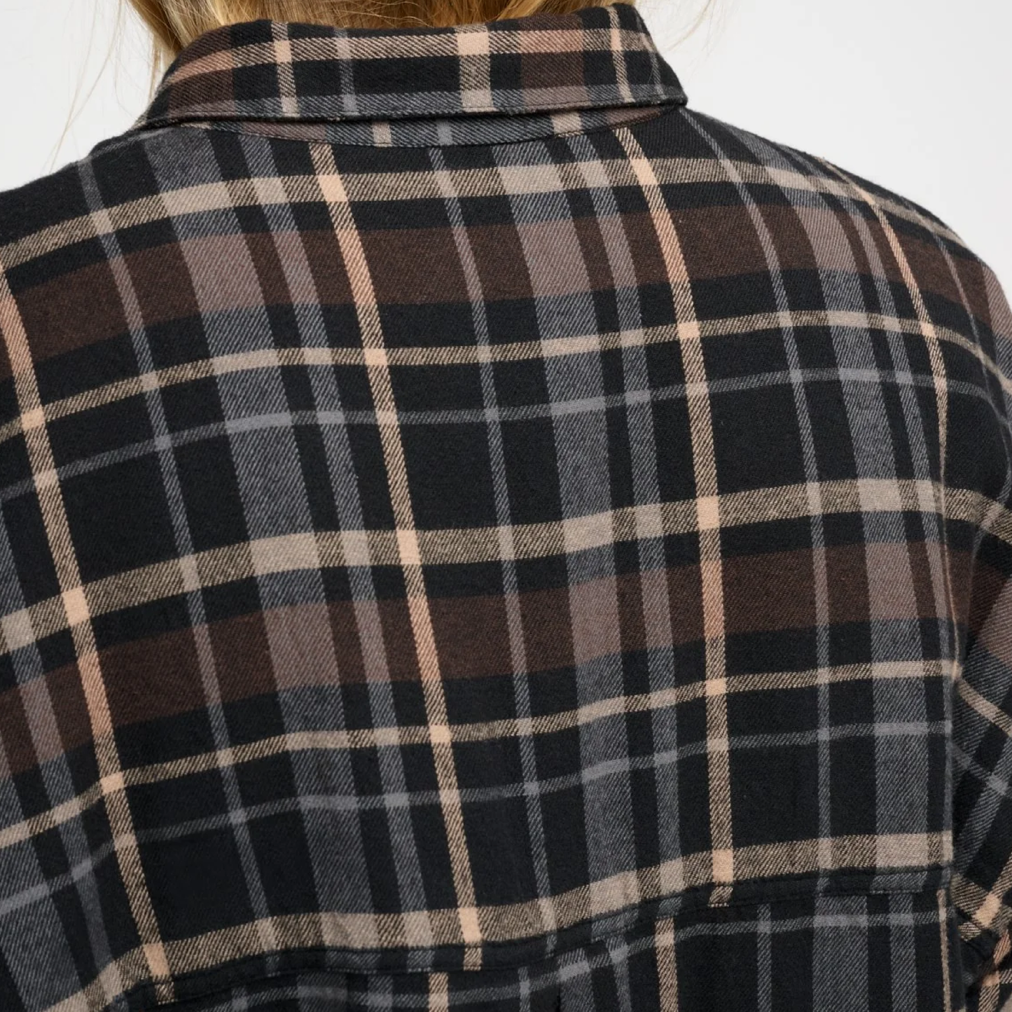 Floret Shirtdress Check, Brown/Black