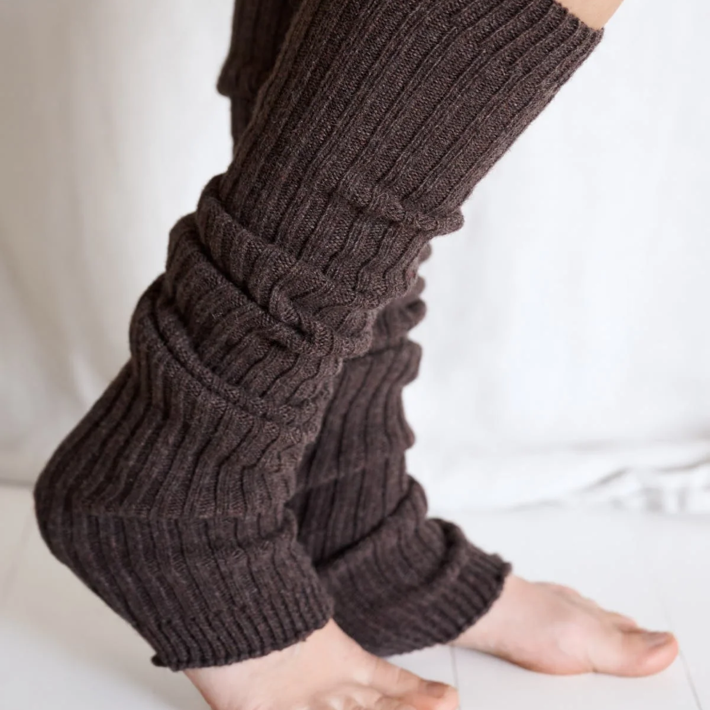 Legwarmers, Brown Melange