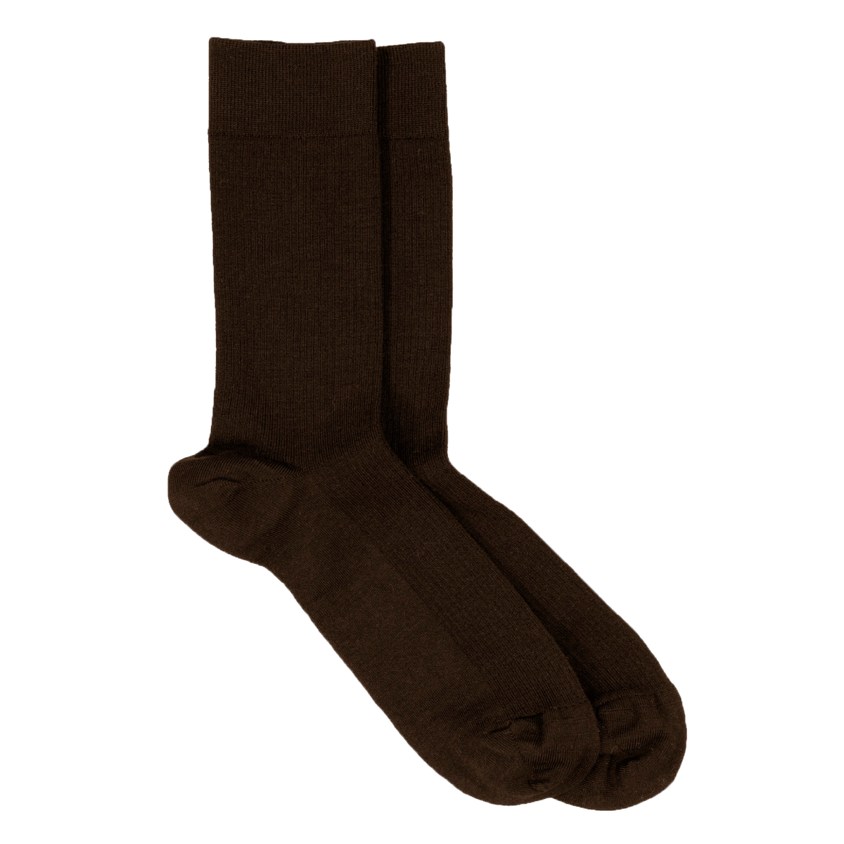 Merino Fine Crew Strømper, Brown
