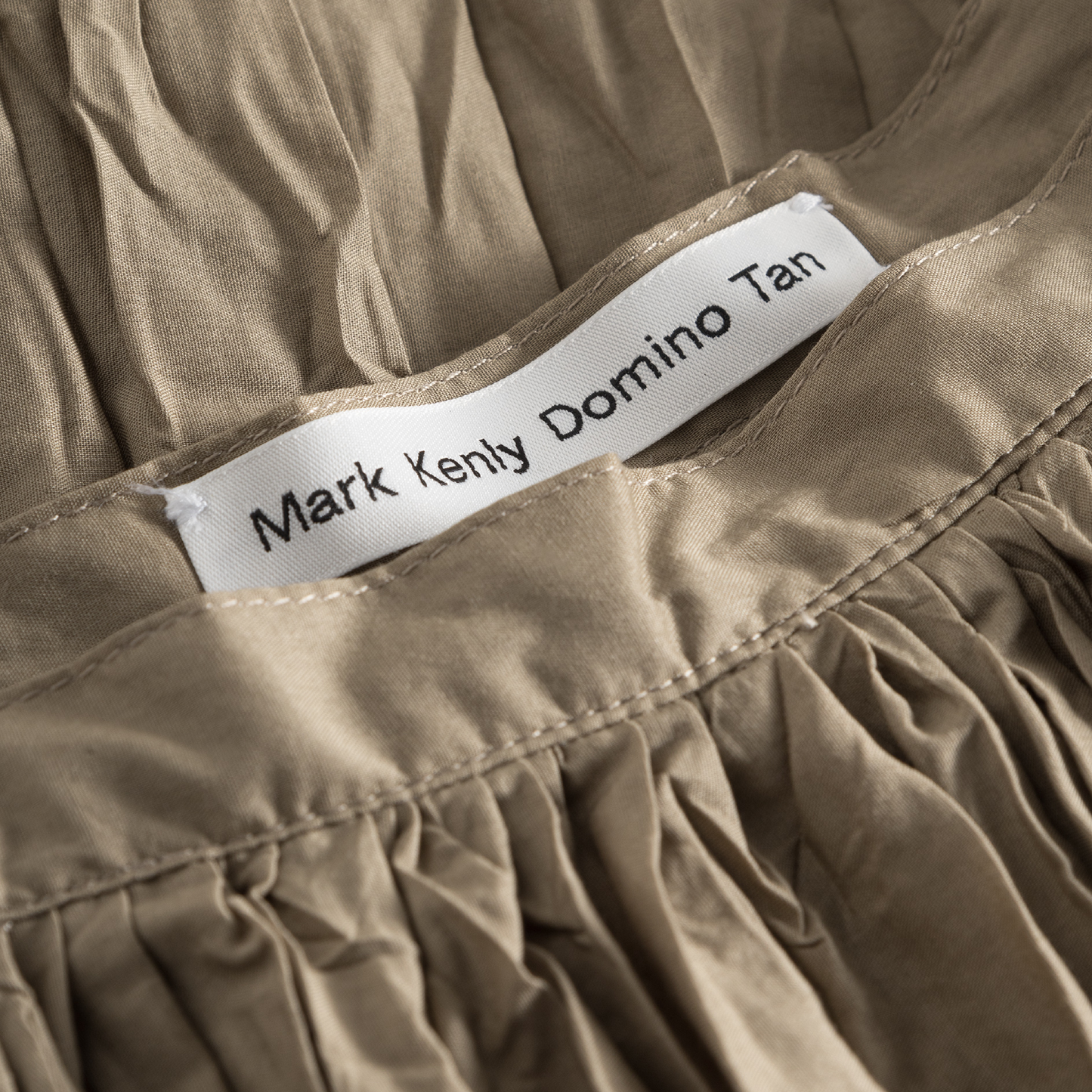 Niki Sheer Cotton Nederdel, Khaki