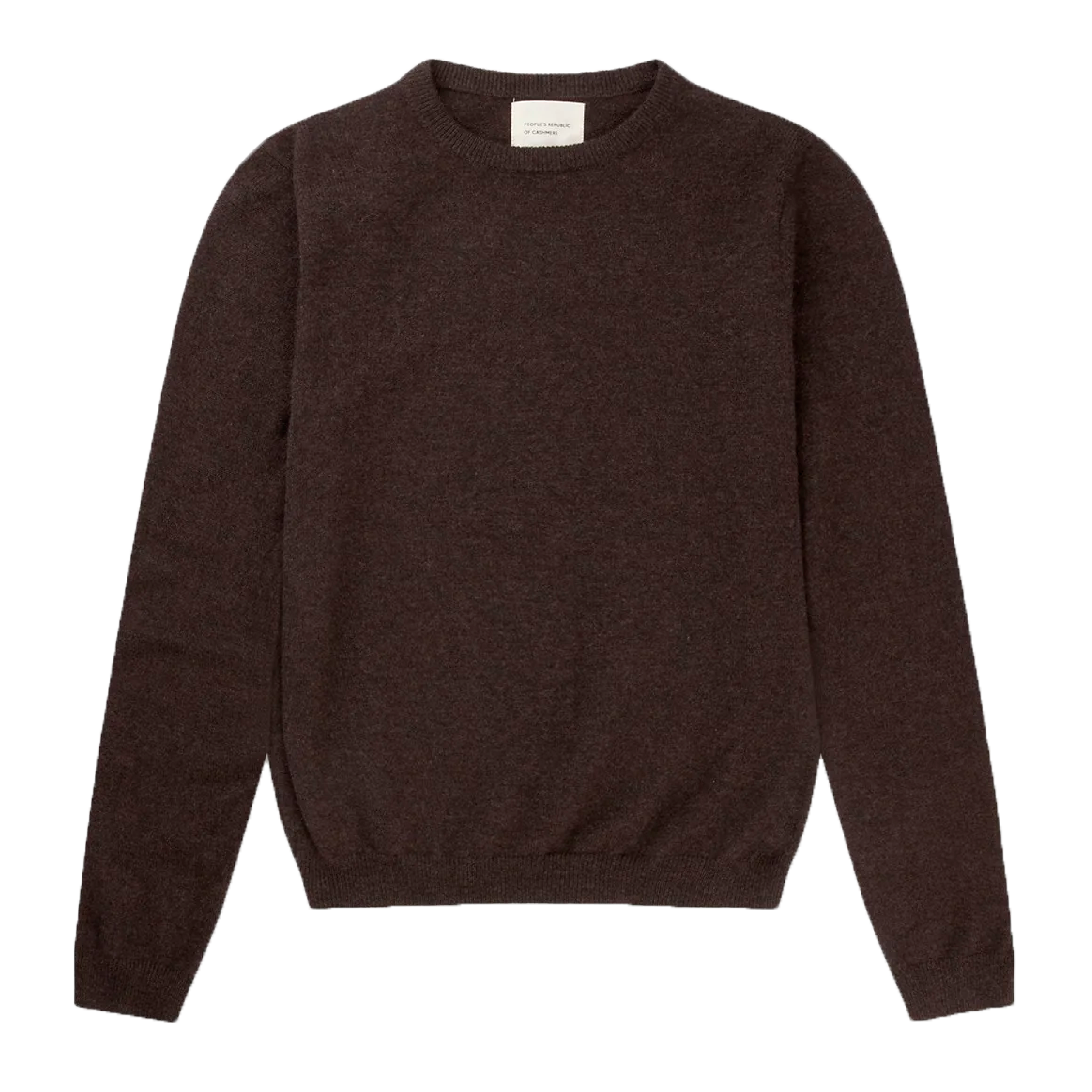 Women's Fitted Roundneck, Black Truffle
