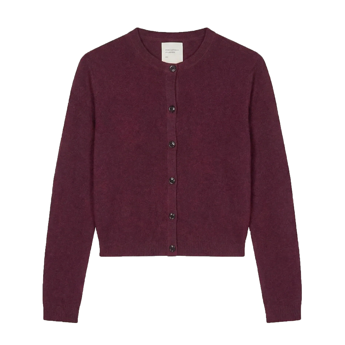 Women's Cashmere O-Cardigan, Bordeaux