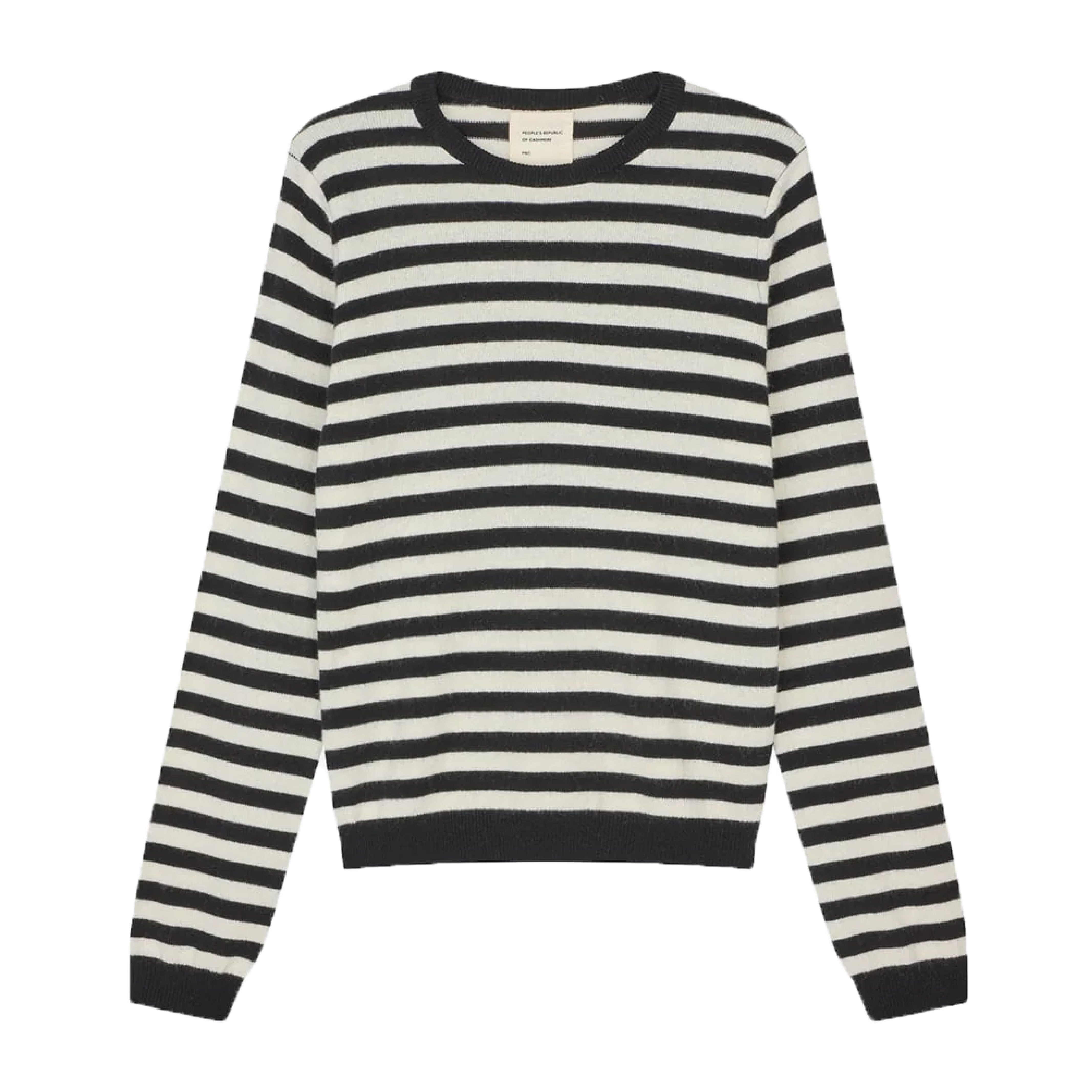 Women's Fitted Roundneck, Black/Cloud