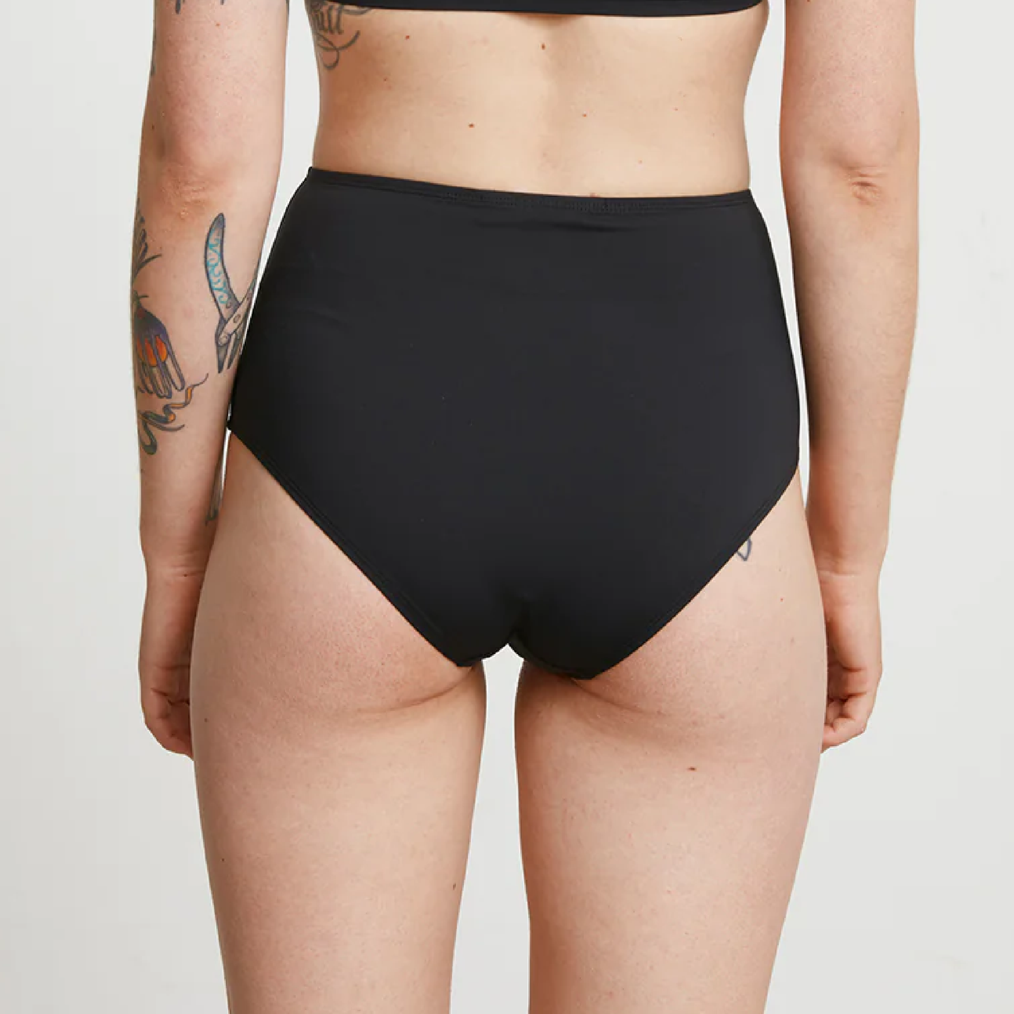 High Waist Bikini Underdel, Raven