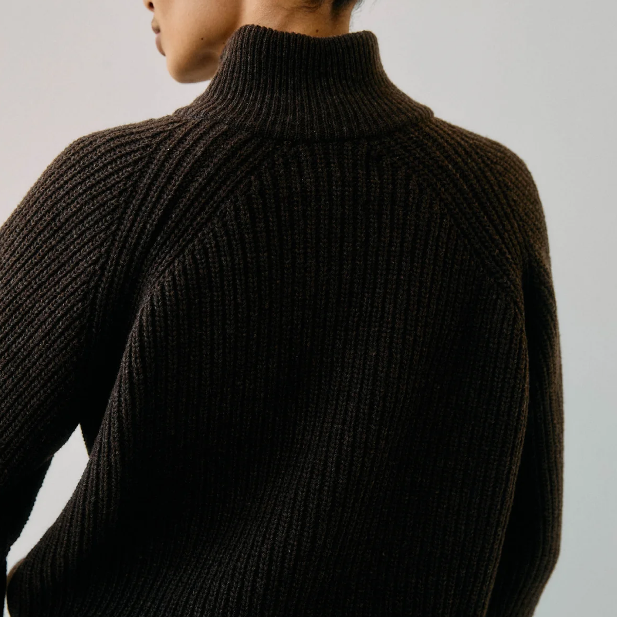 Bruno Zip Cardigan, Brown