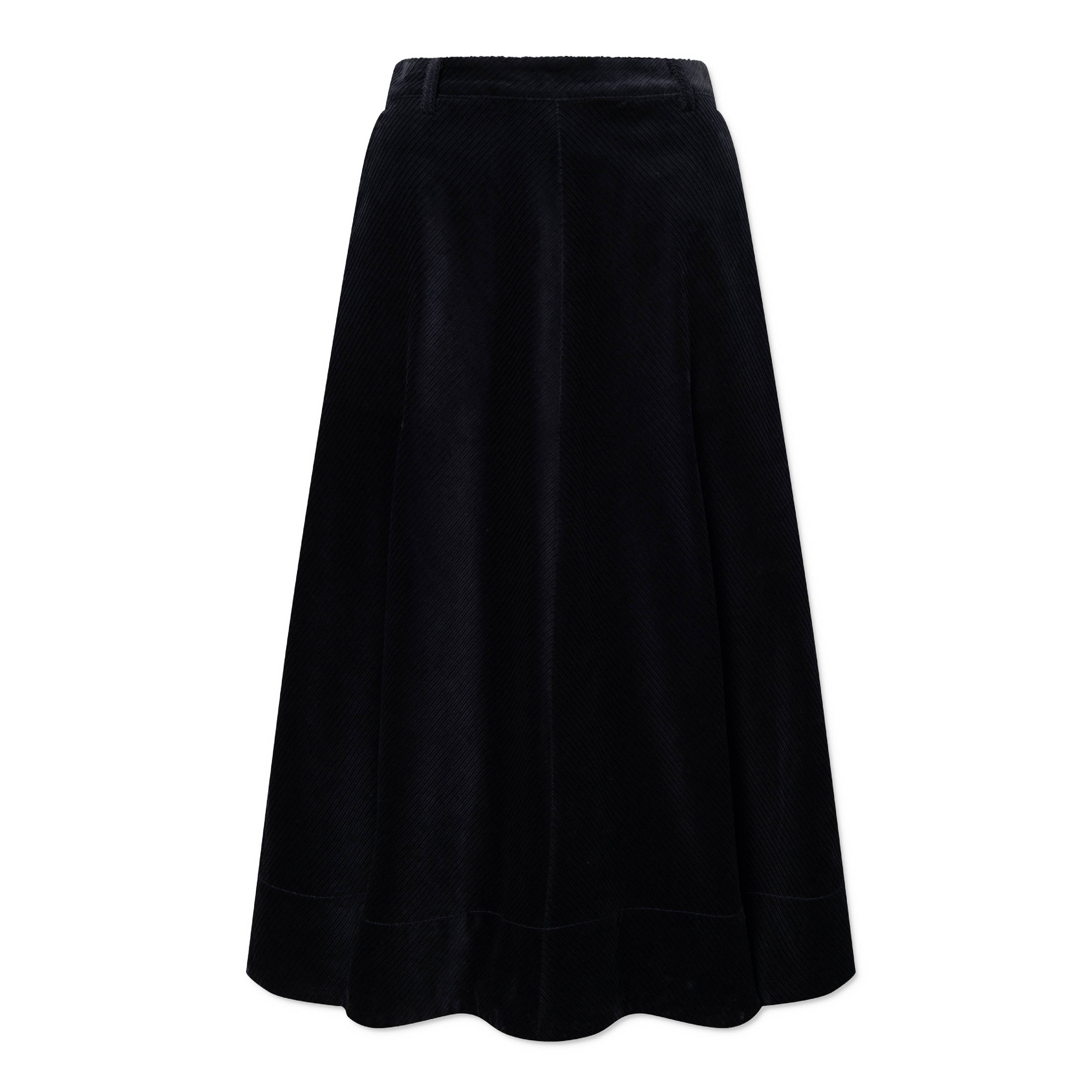 Pryma Organic Heavy Corduroy Nederdel, Ink Navy
