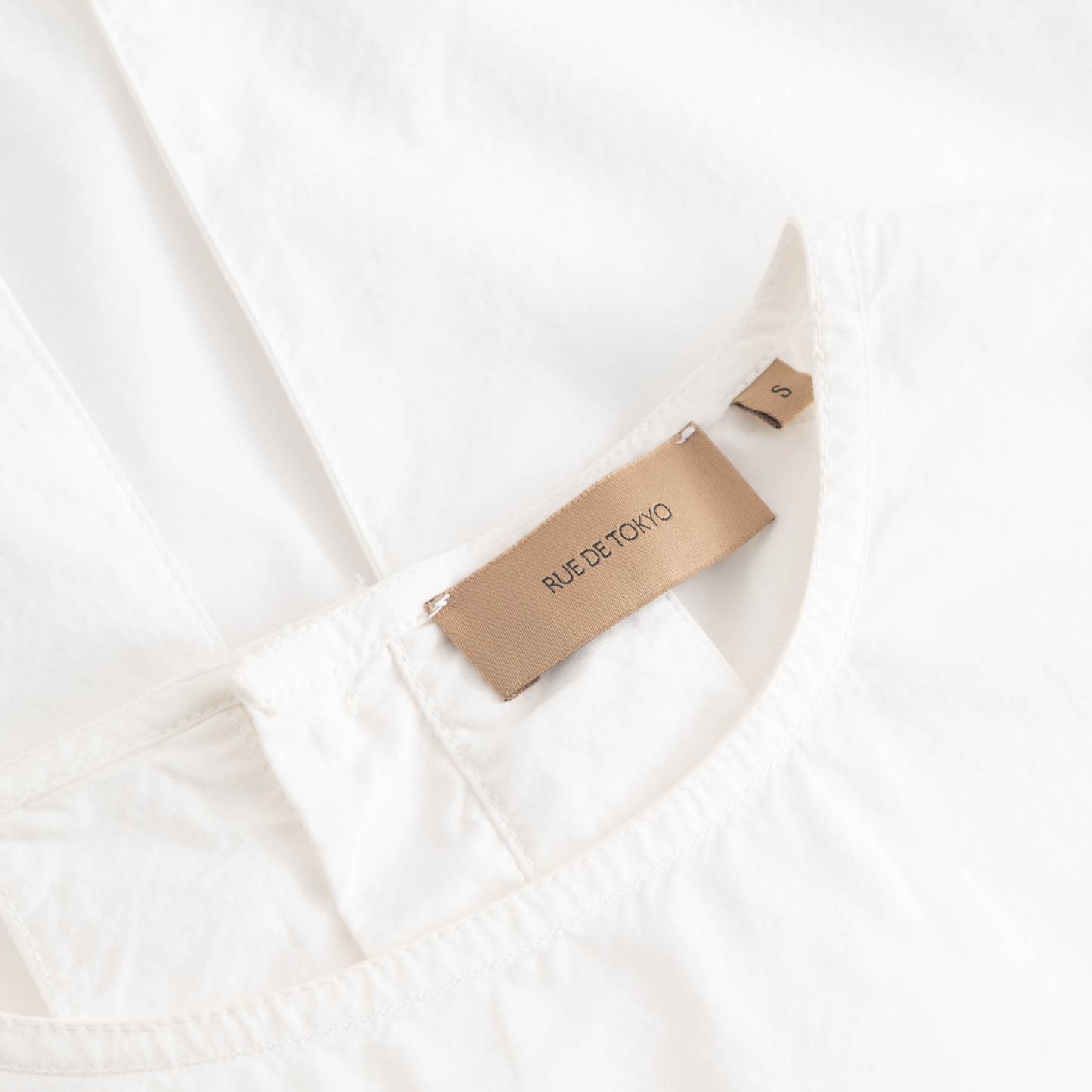 Sharren Poplin Top, White