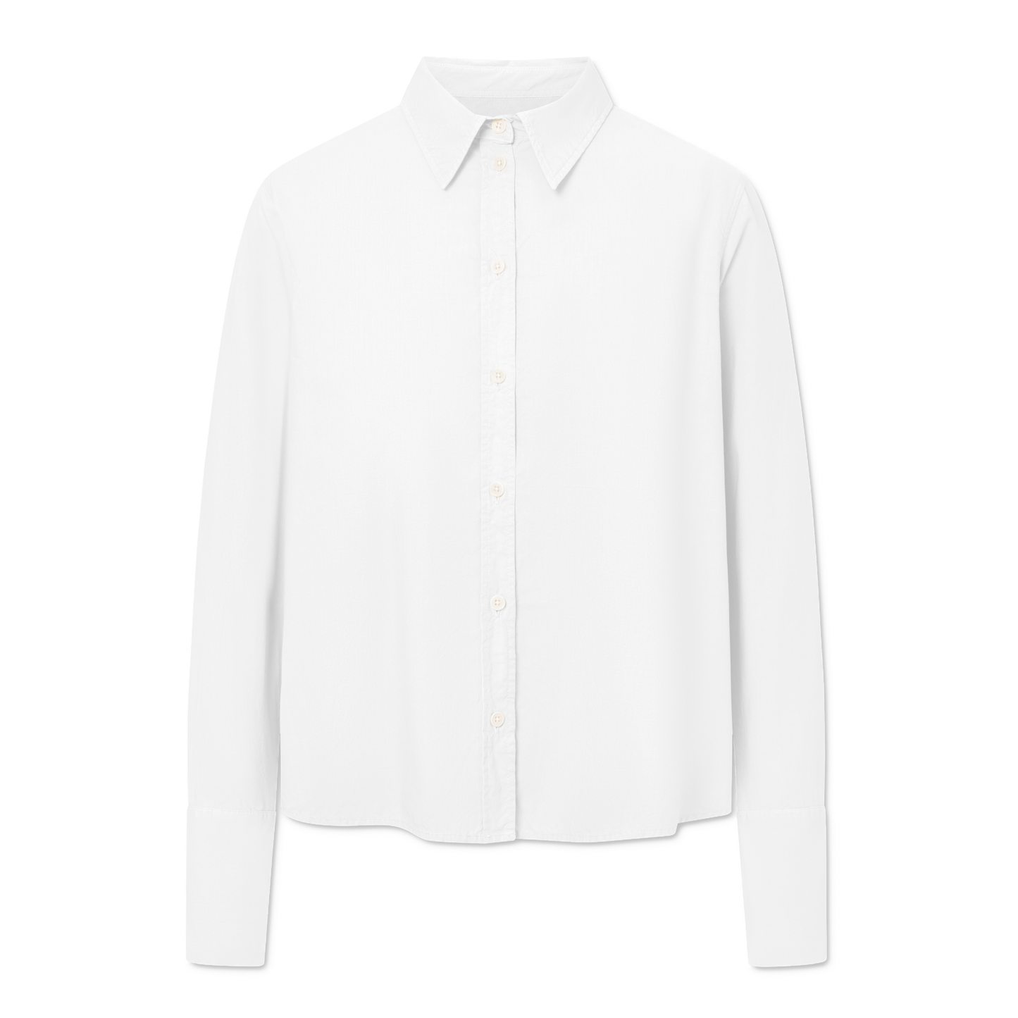 Sylina Organic Garment Dyed Poplin, White