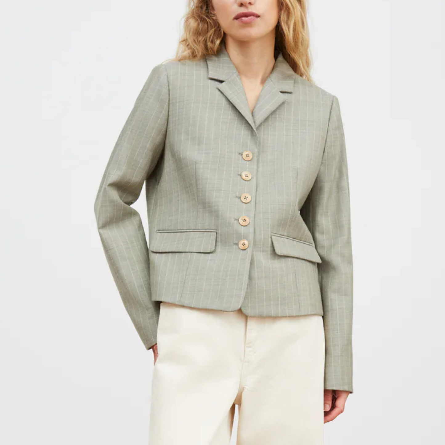 Blond Jacket, Light Grey/Ecru