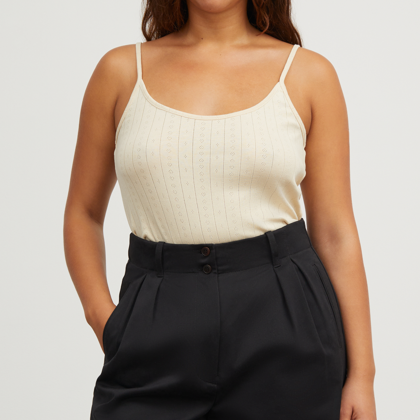 Edie Cami Top, Light Beige