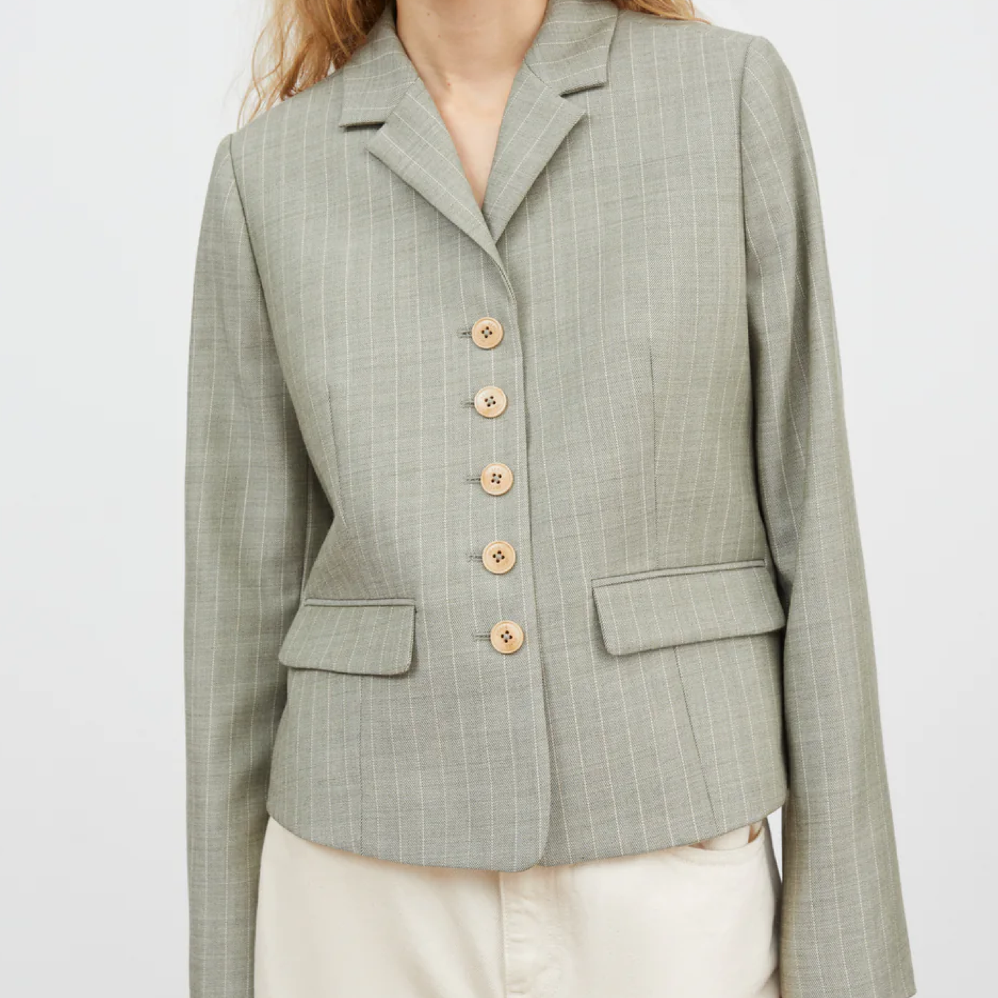 Blond Jacket, Light Grey/Ecru