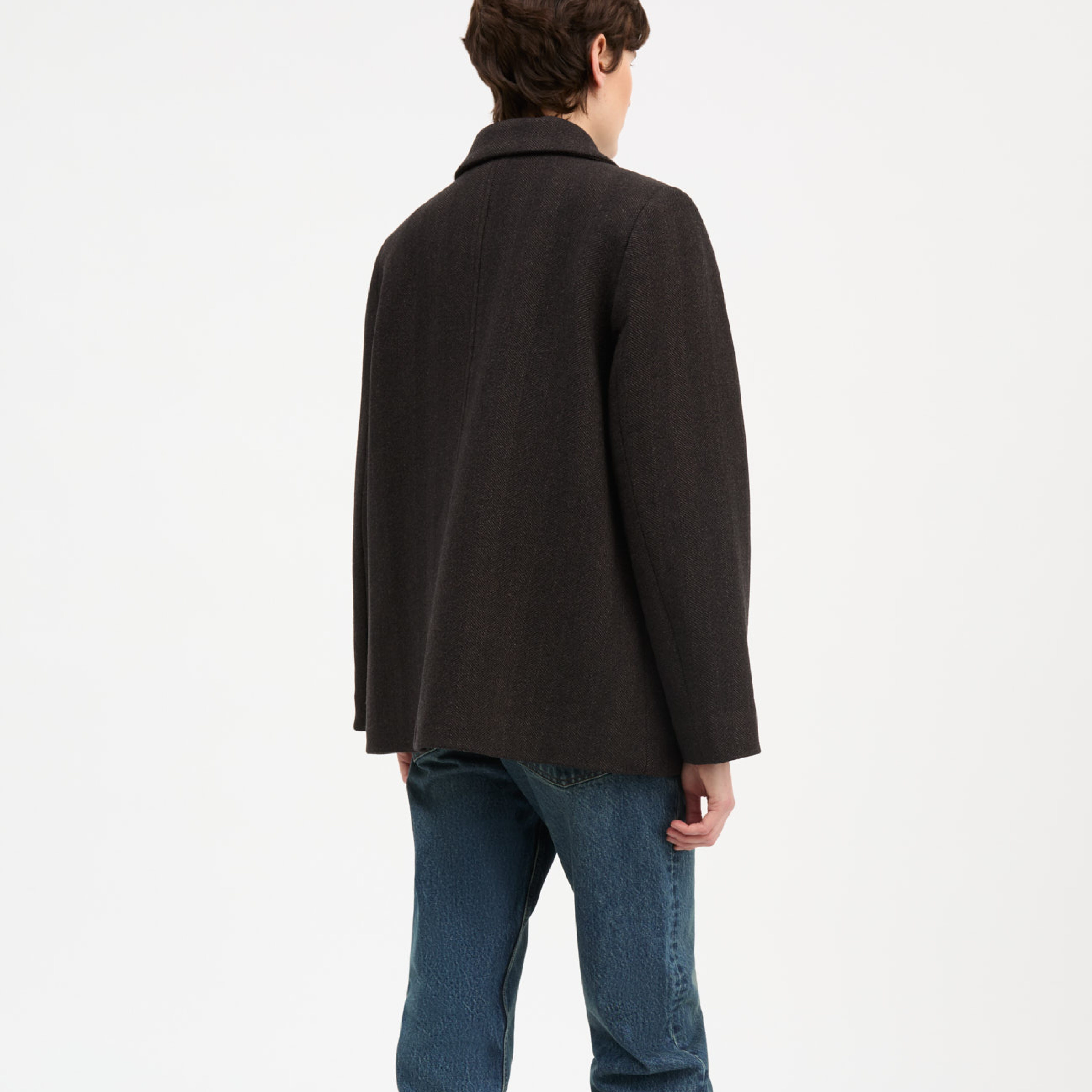 Alfred Jacket, Brown Herringbone