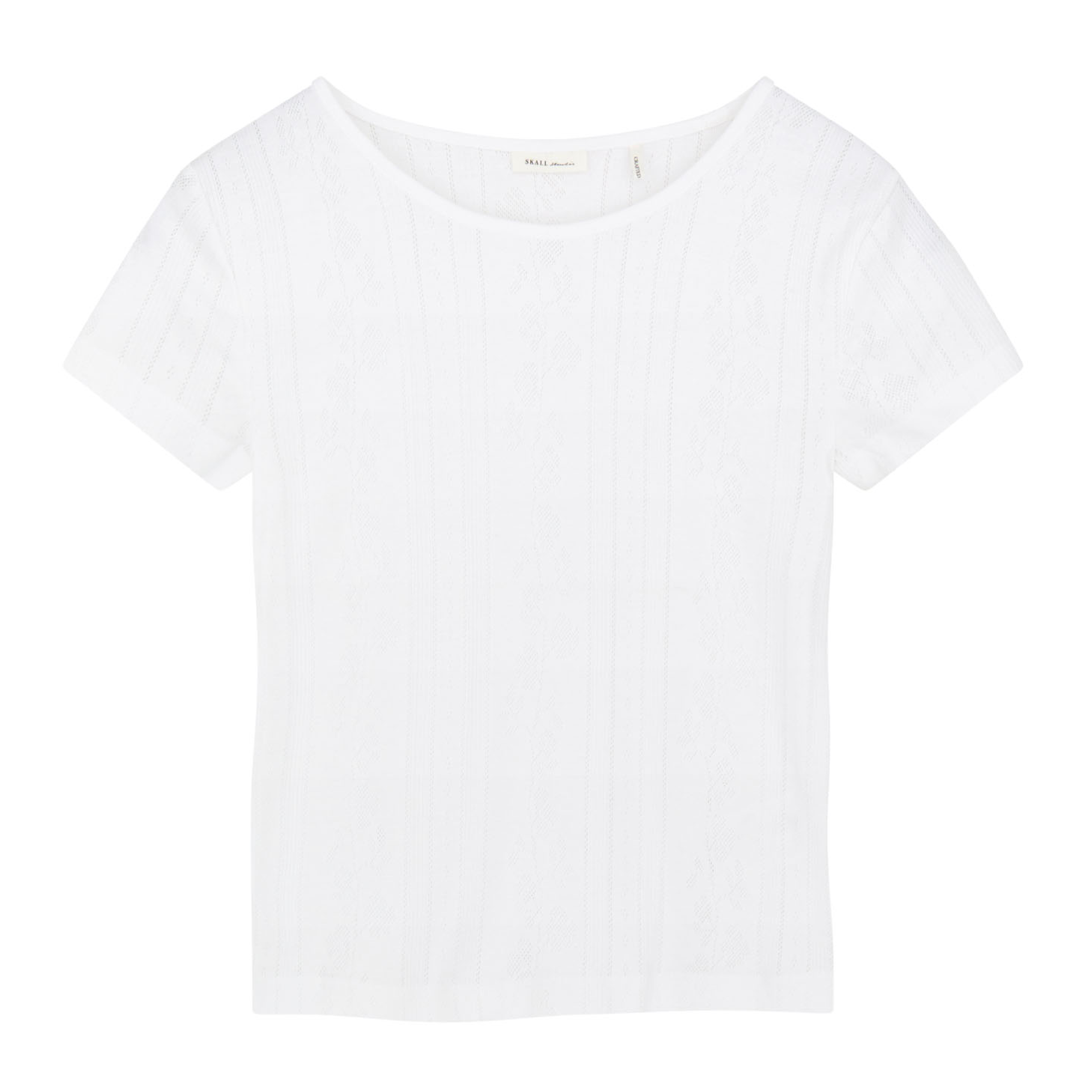 Anna Cap Sleeve Tee, Optic White