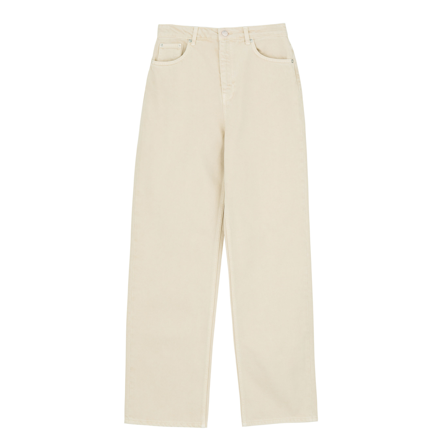Maddy Straight Jeans, Beige