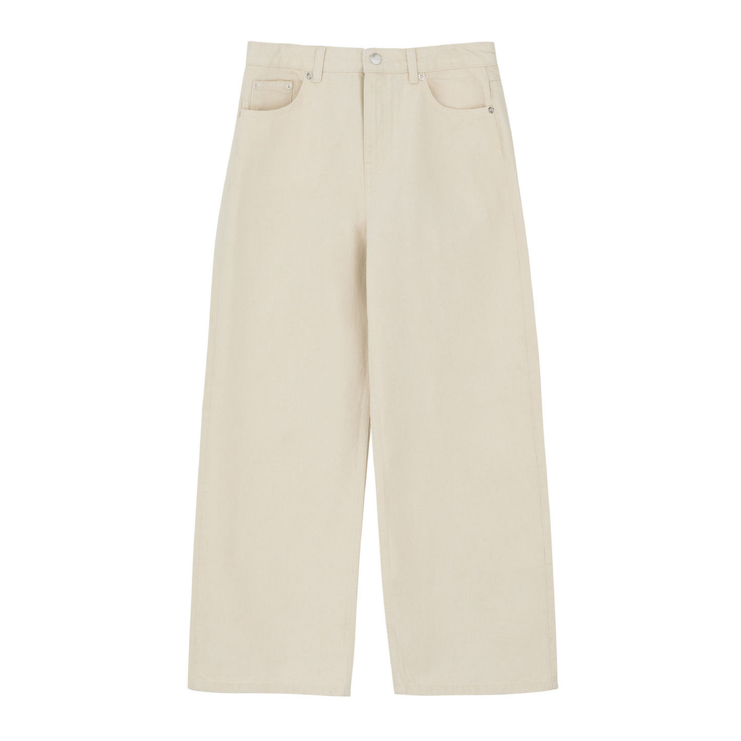 Taylor Cropped Jeans, Ecru
