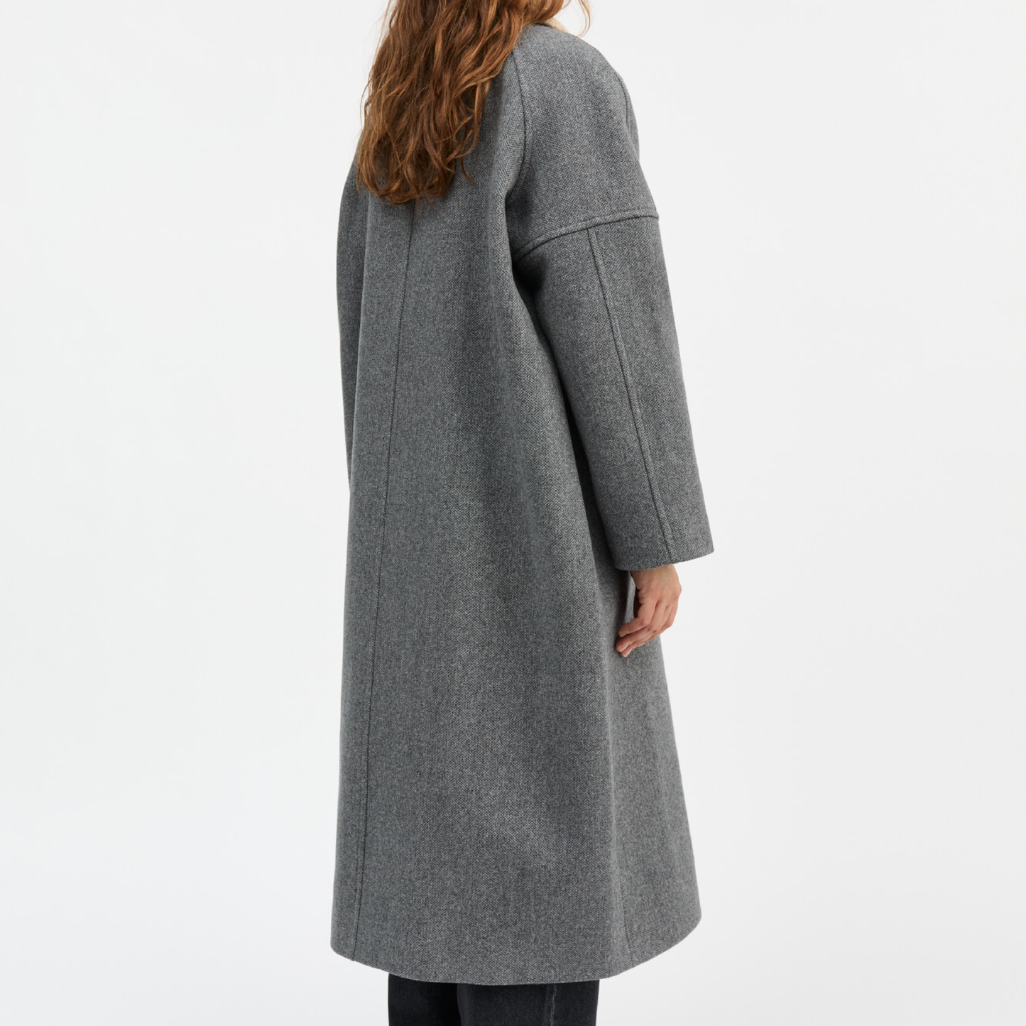 Bibi Duffle Coat, Grey Structure