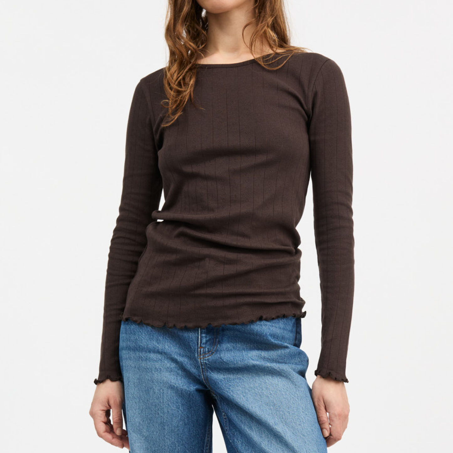 Edie Blouse, Dark Brown