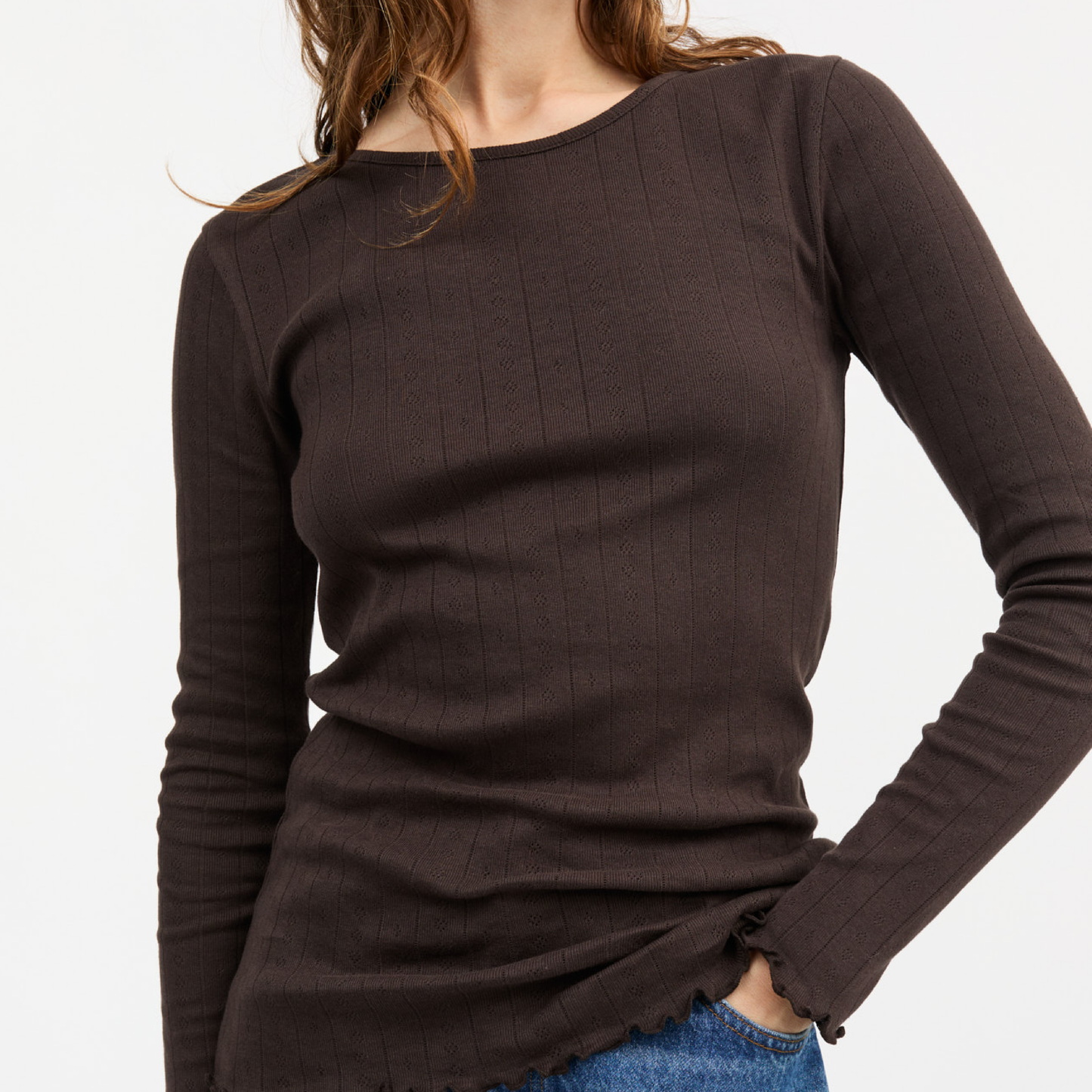 Edie Blouse, Dark Brown