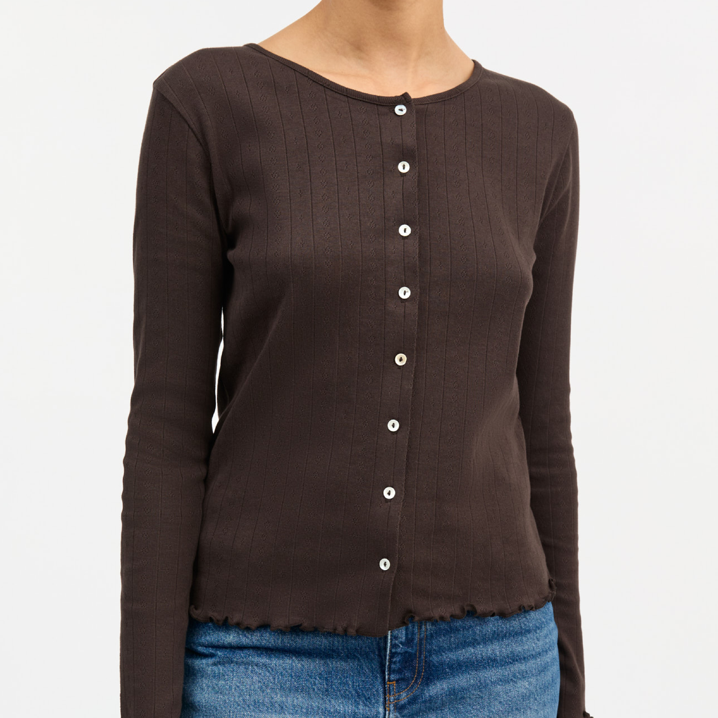 Edie Cardigan, Dark Brown