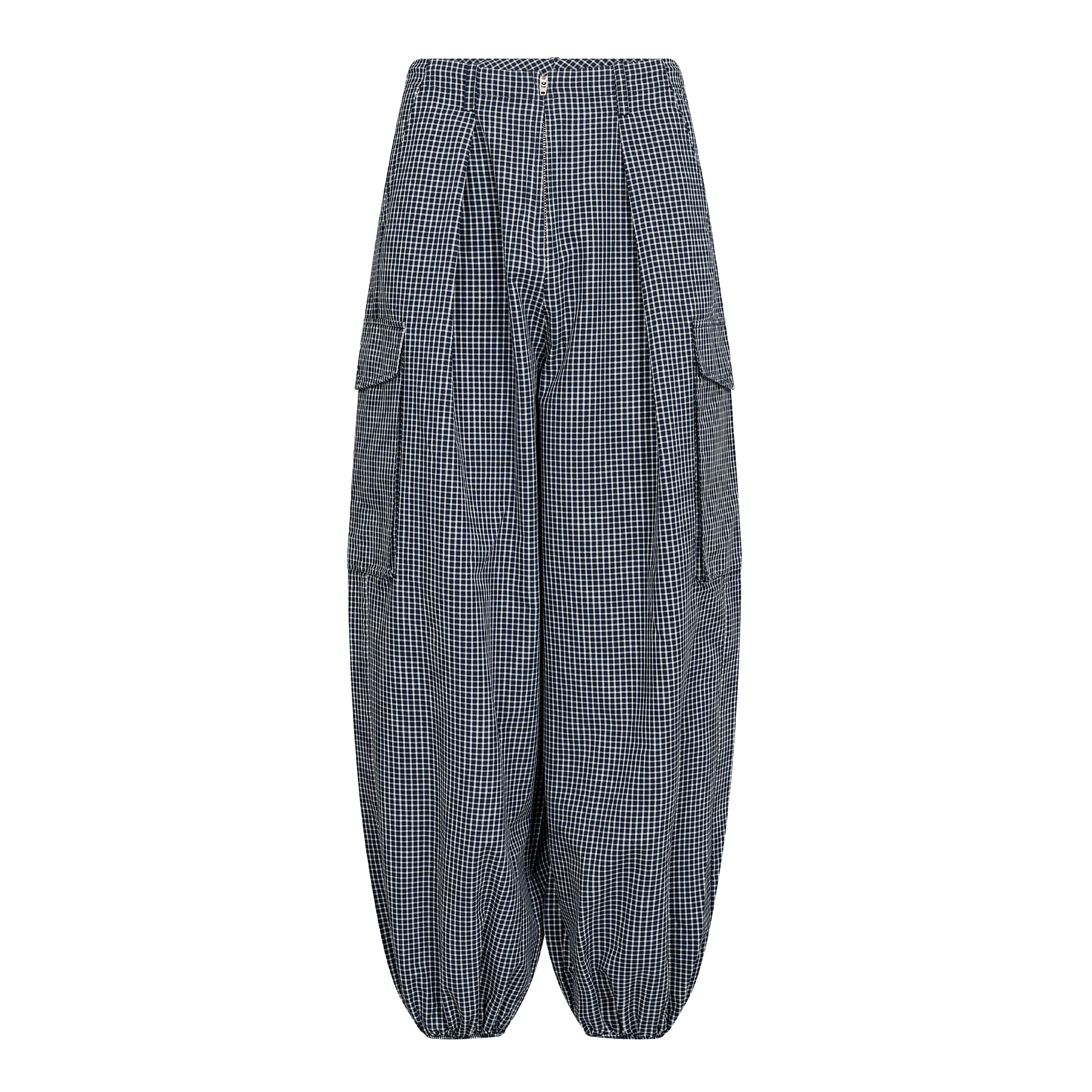 Stockholm 1 Bukser, Dark Navy Check