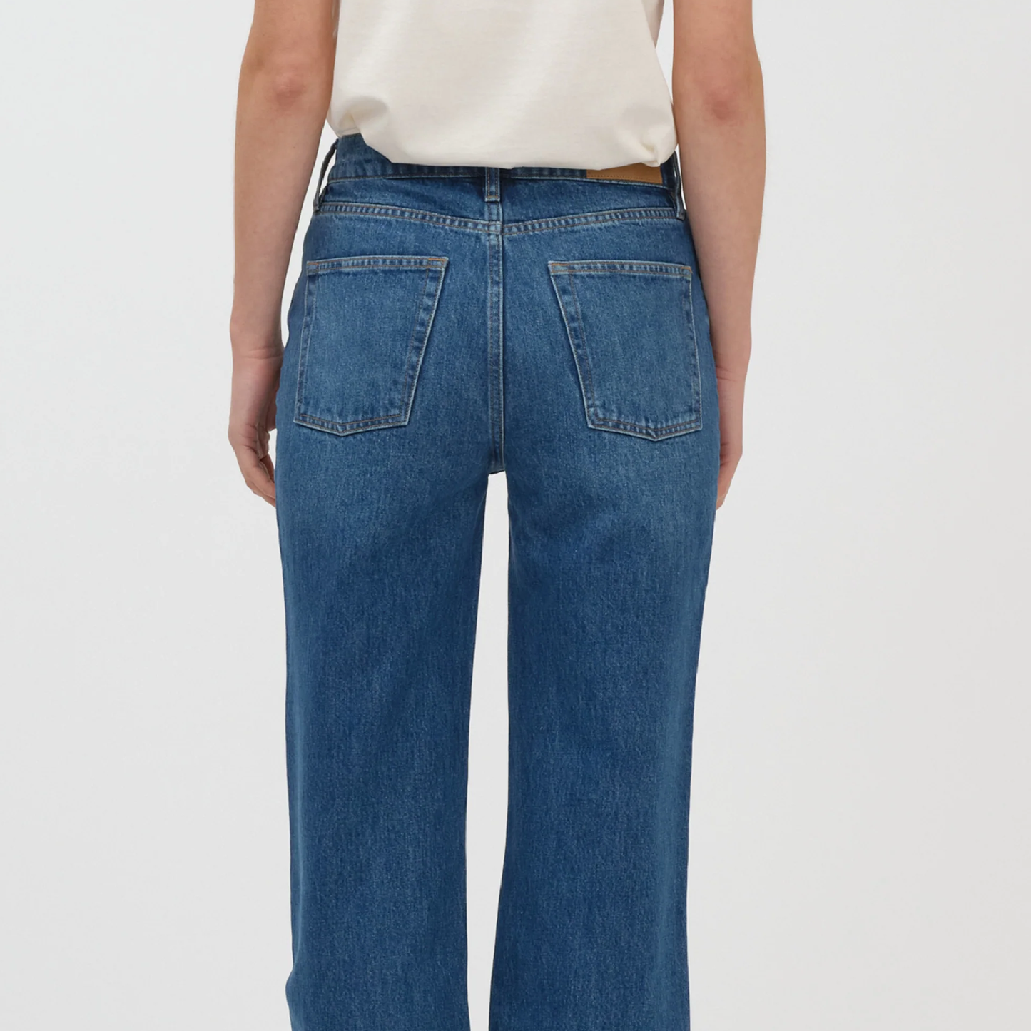 Brown Straight Jeans, Bright Orlando