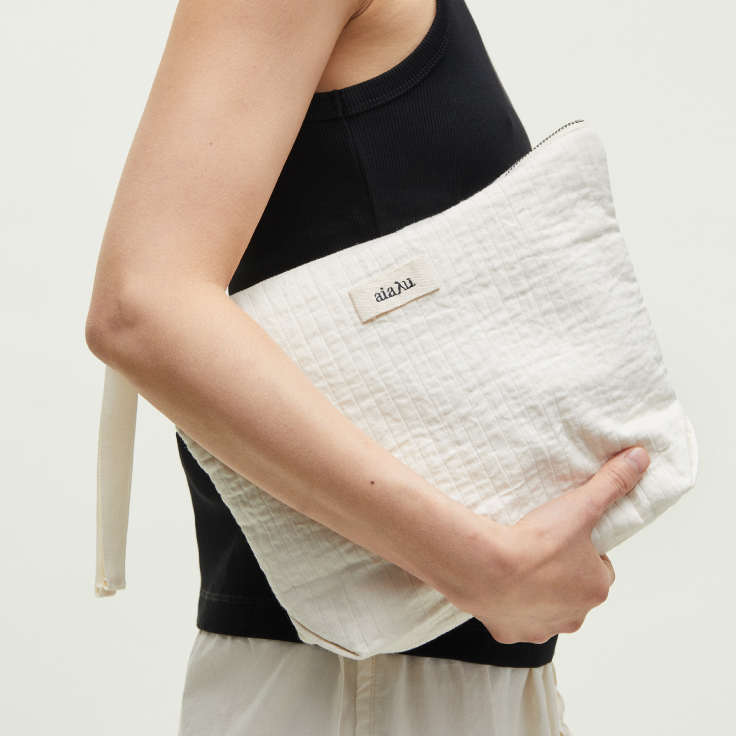 Pouch Double Toiletry Bag, Albicant