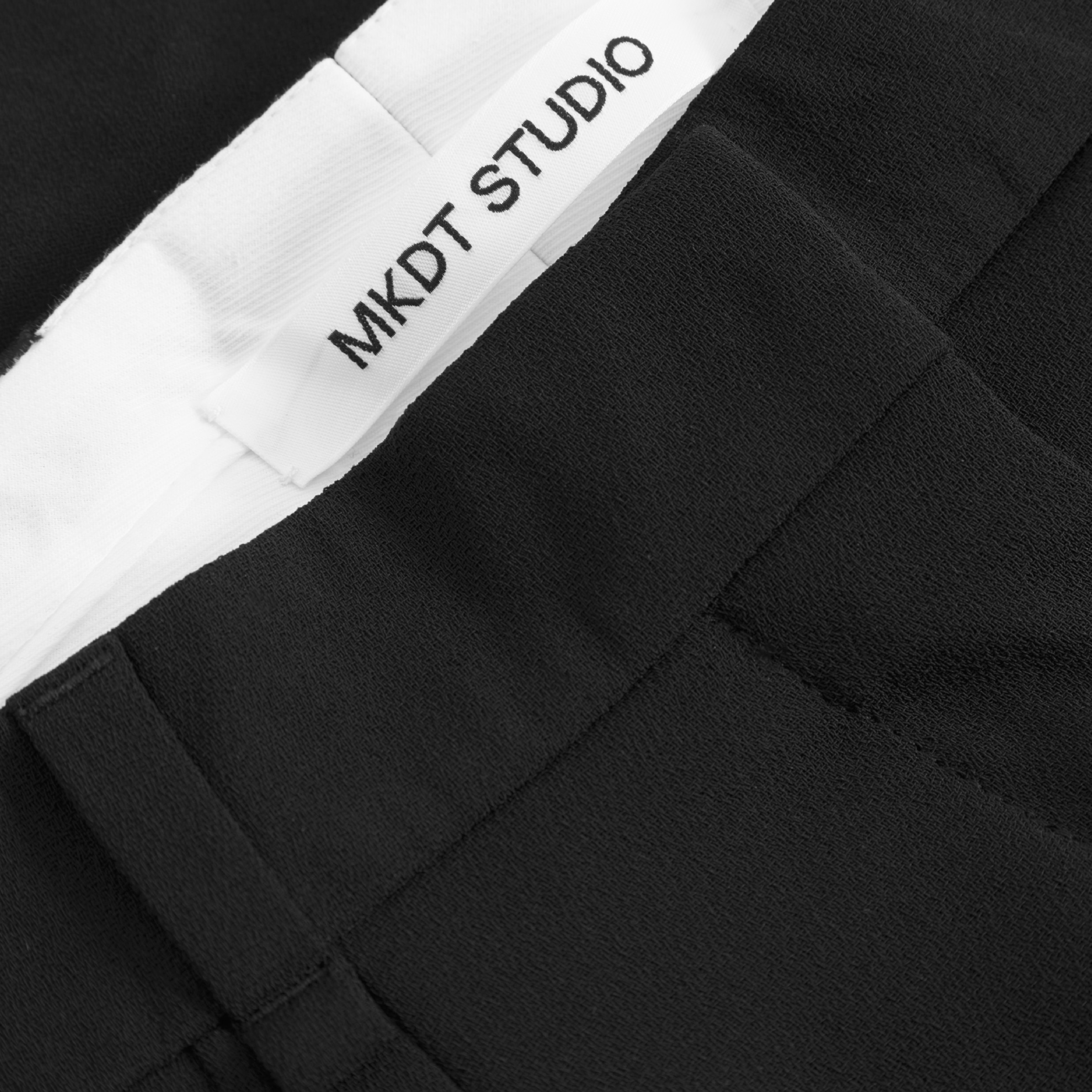 Prisk Crepe Georgette Shorts, Black