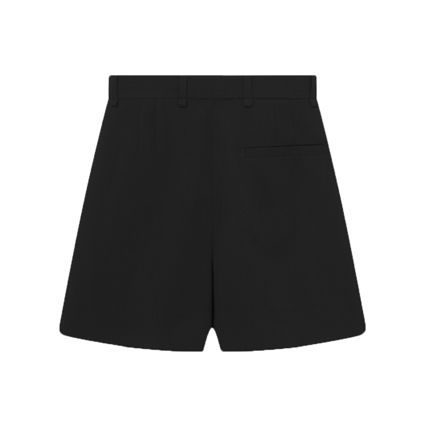 Prisk Crepe Georgette Shorts, Black