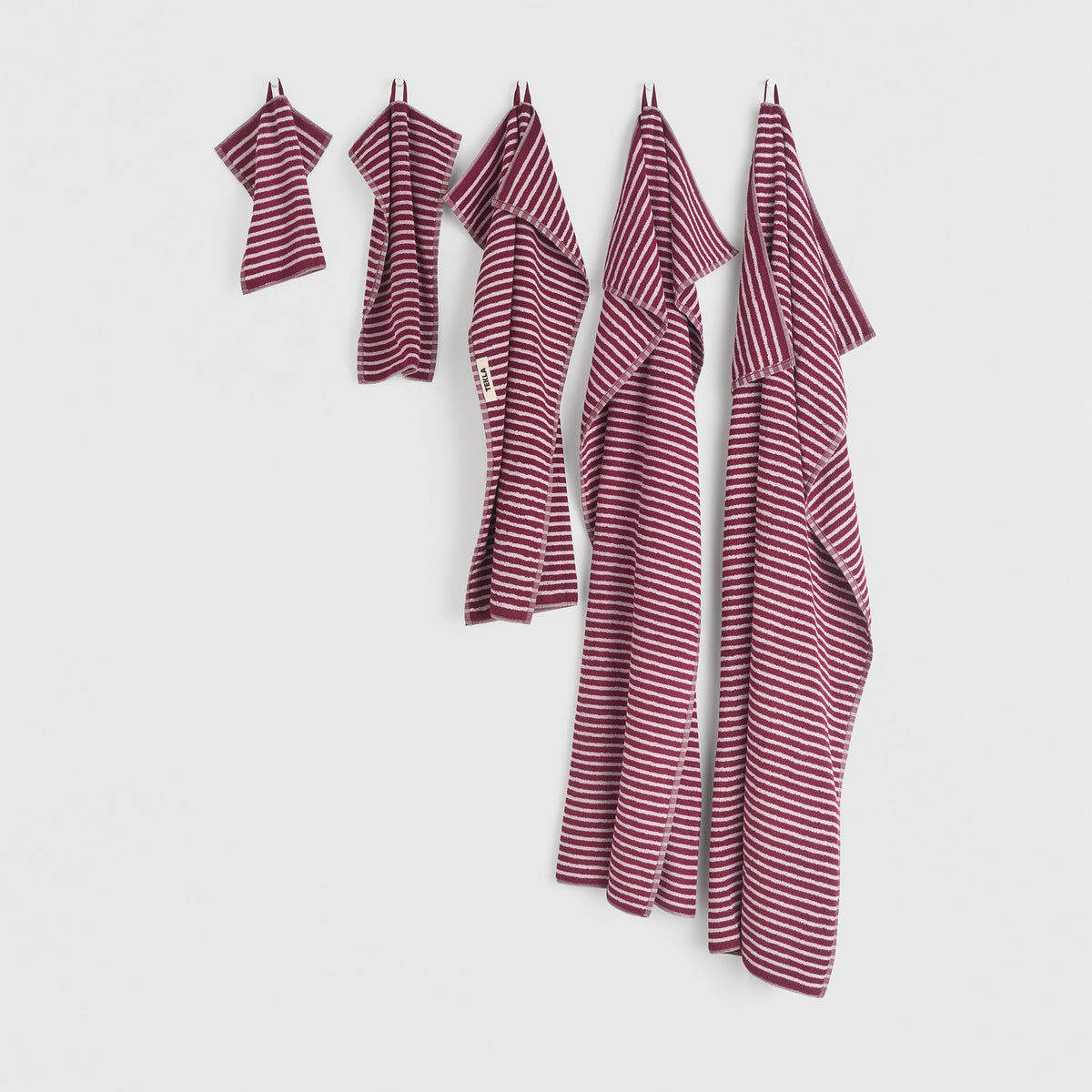 Terry Towel, Red&Rose