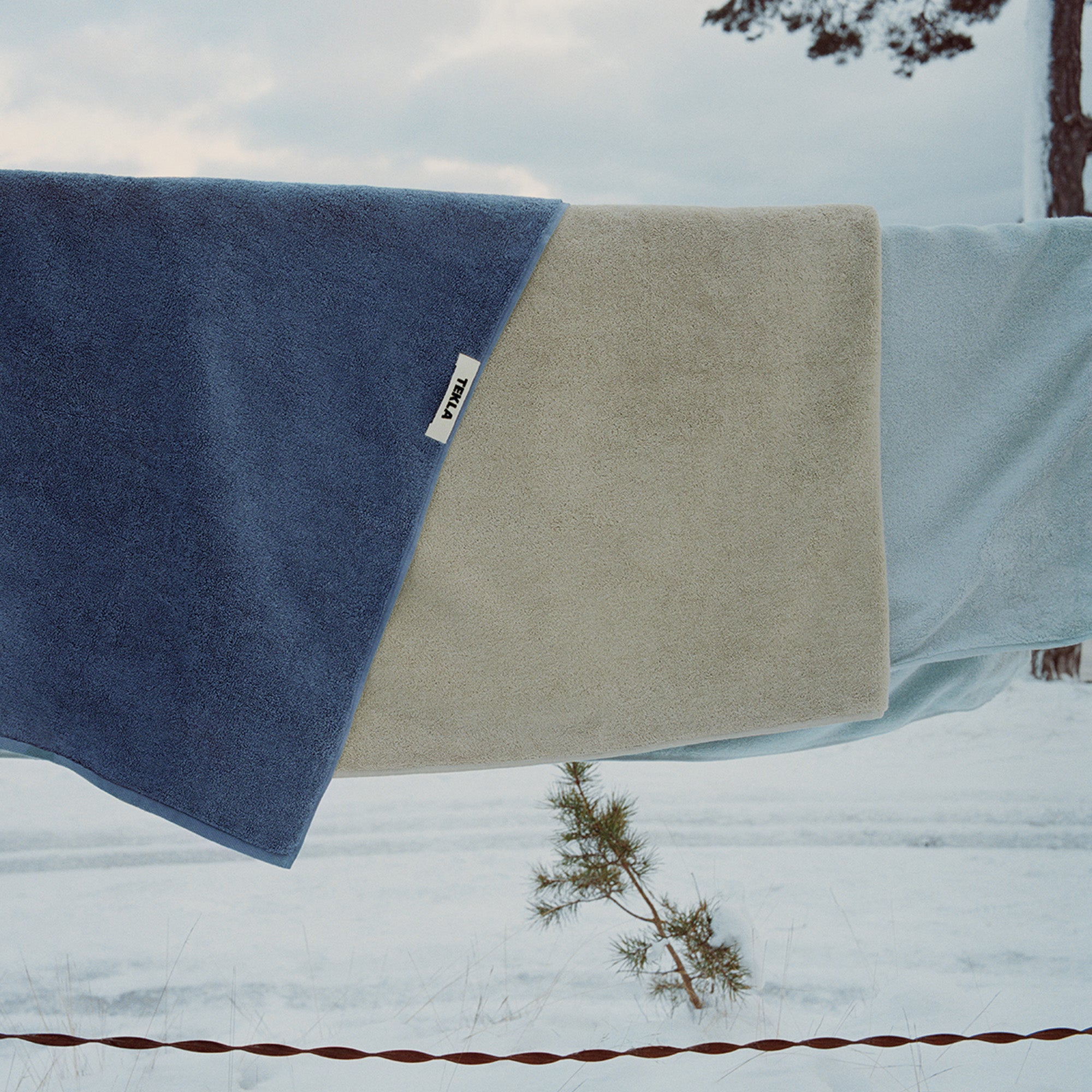 Terry Towel, Storm Blue