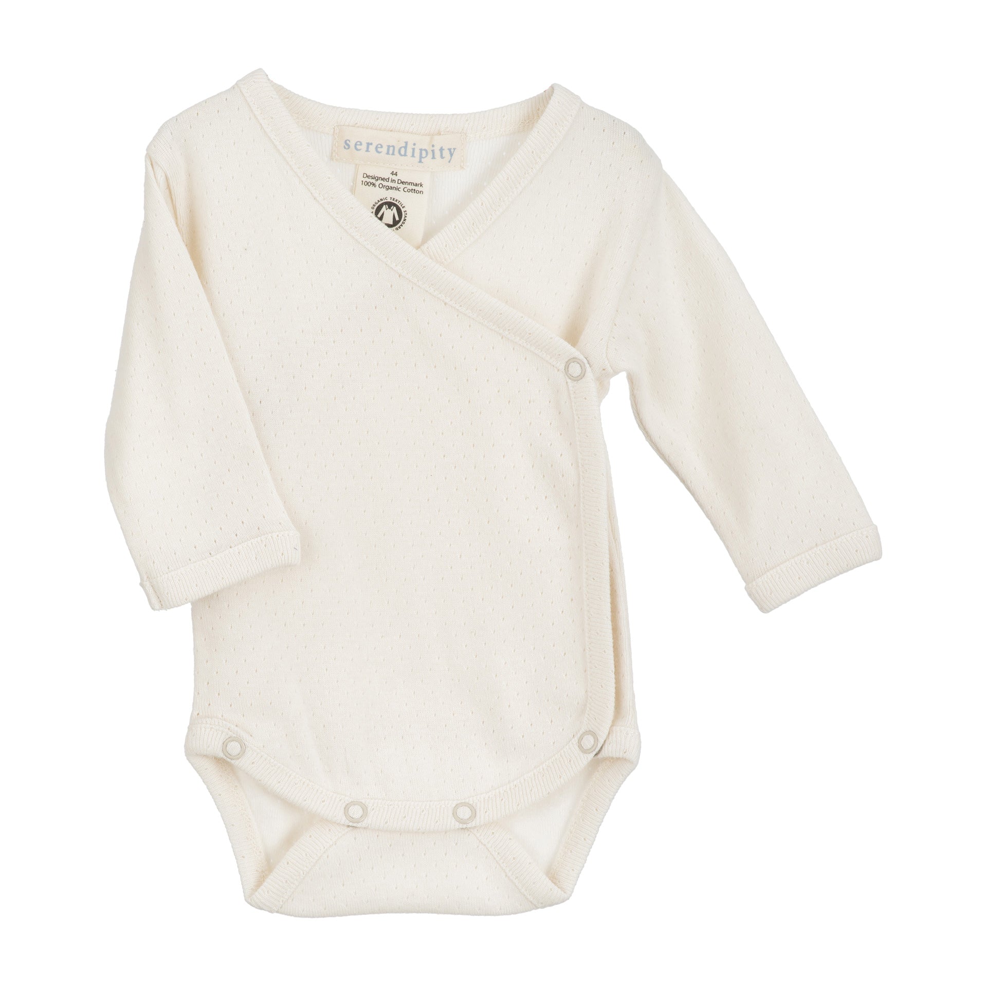 Newborn Wrap Body, Pointelle Offwhite