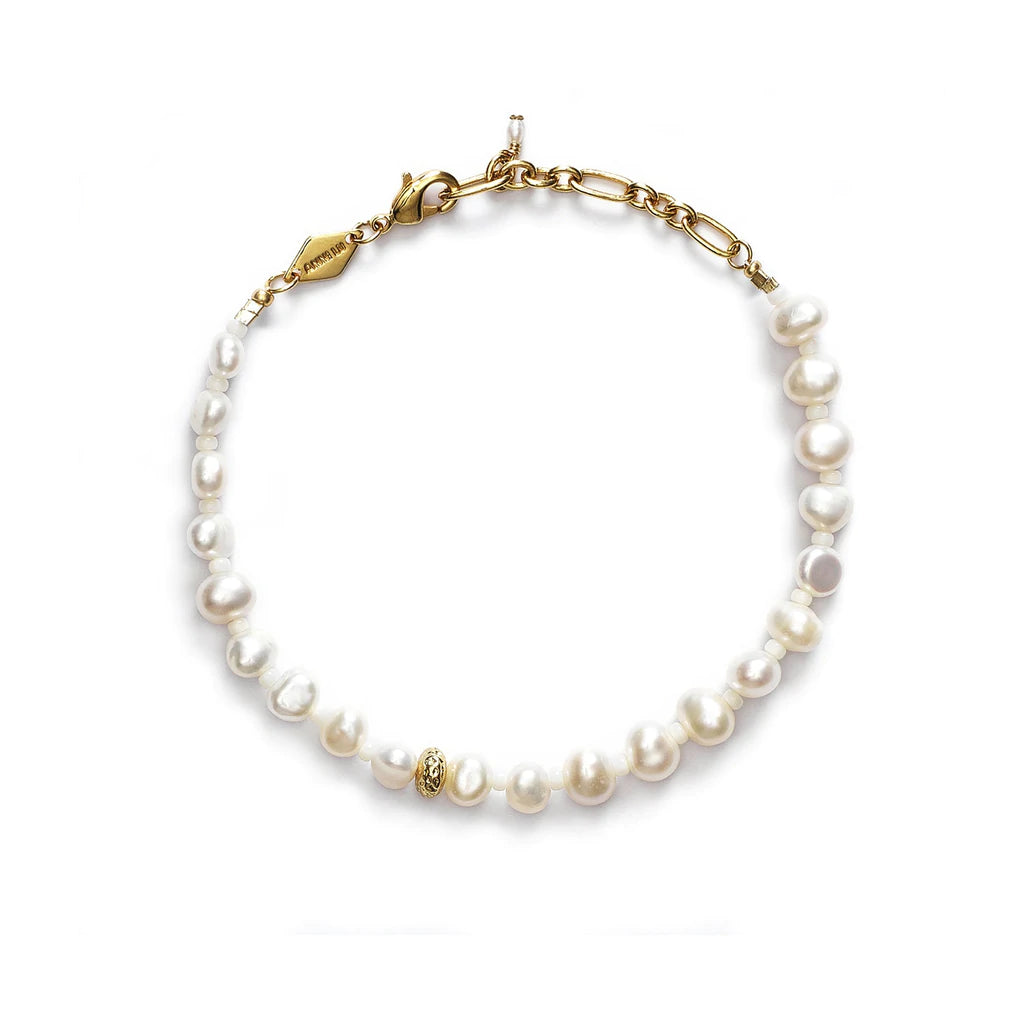 Stellar Pearly Armbånd, Forgyldt