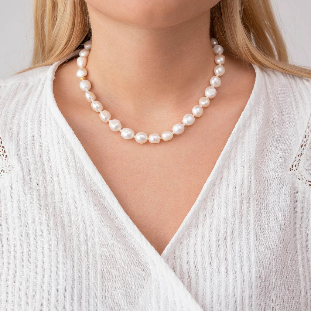 Stellar Pearly Halskæde, Forgyldt