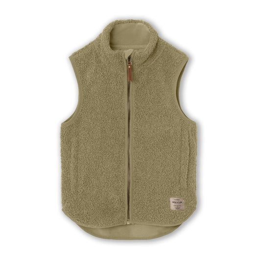 Battal Teddyfleece Vest, Vert