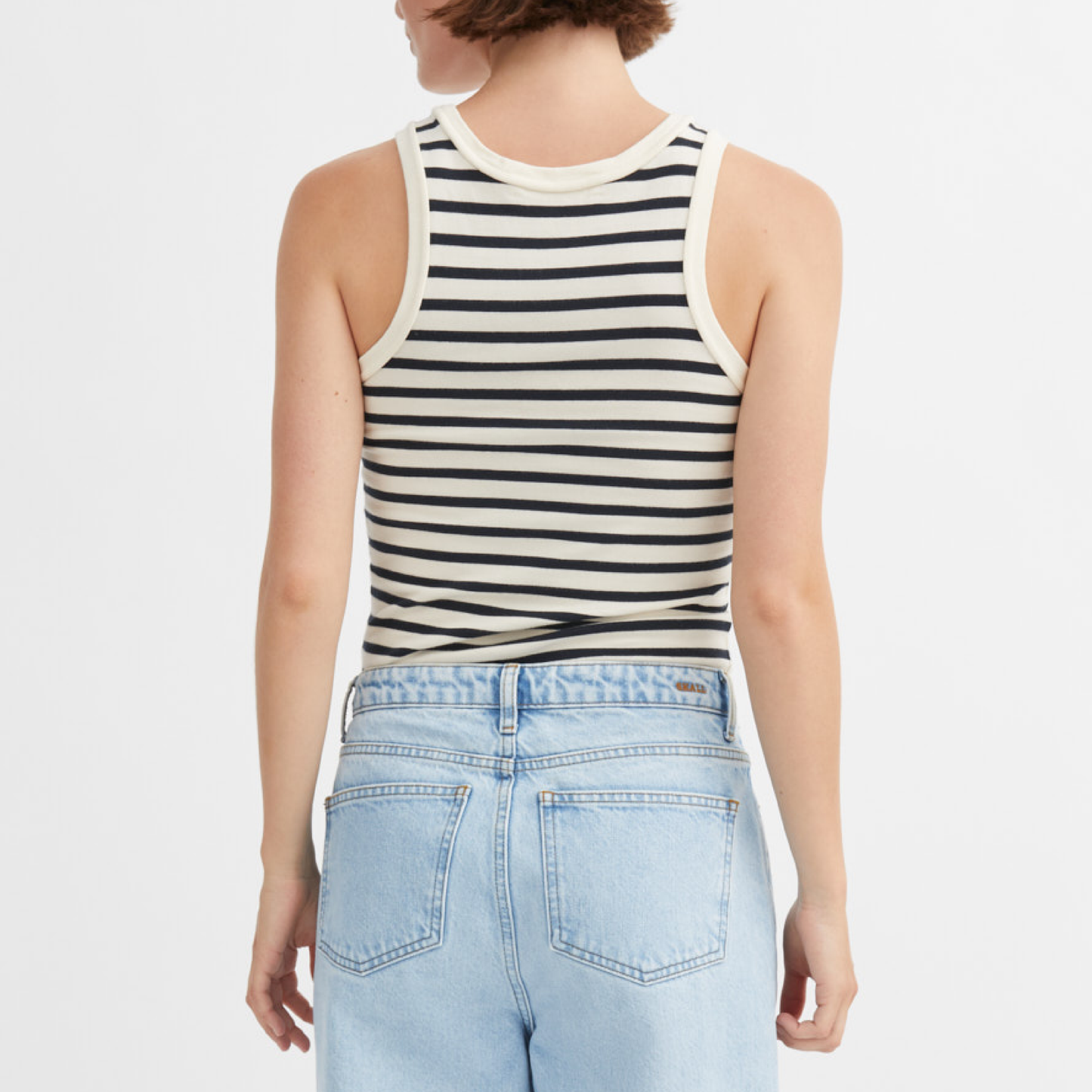 Loui Tank Top, Dark Navy/White Stripe