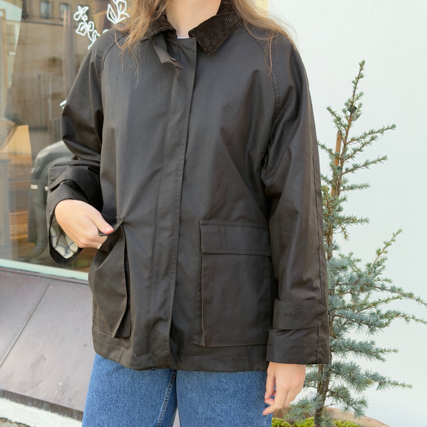 Oilskin Jacket, Brown