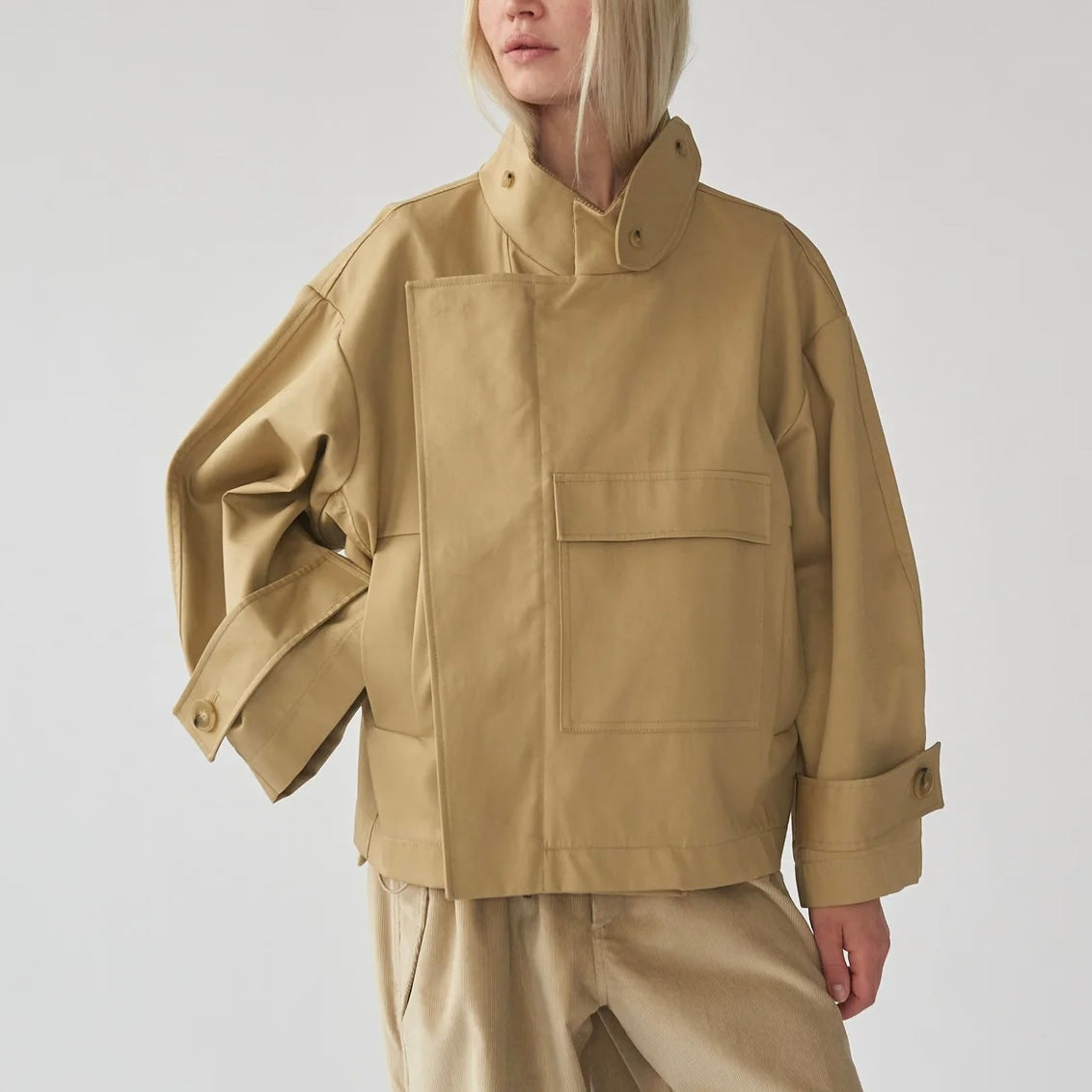 Water Resistant Trench Jacket, Beige