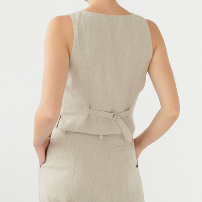 Linen Vest, Nature