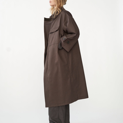 Water Resistant Coat, Dark Brown