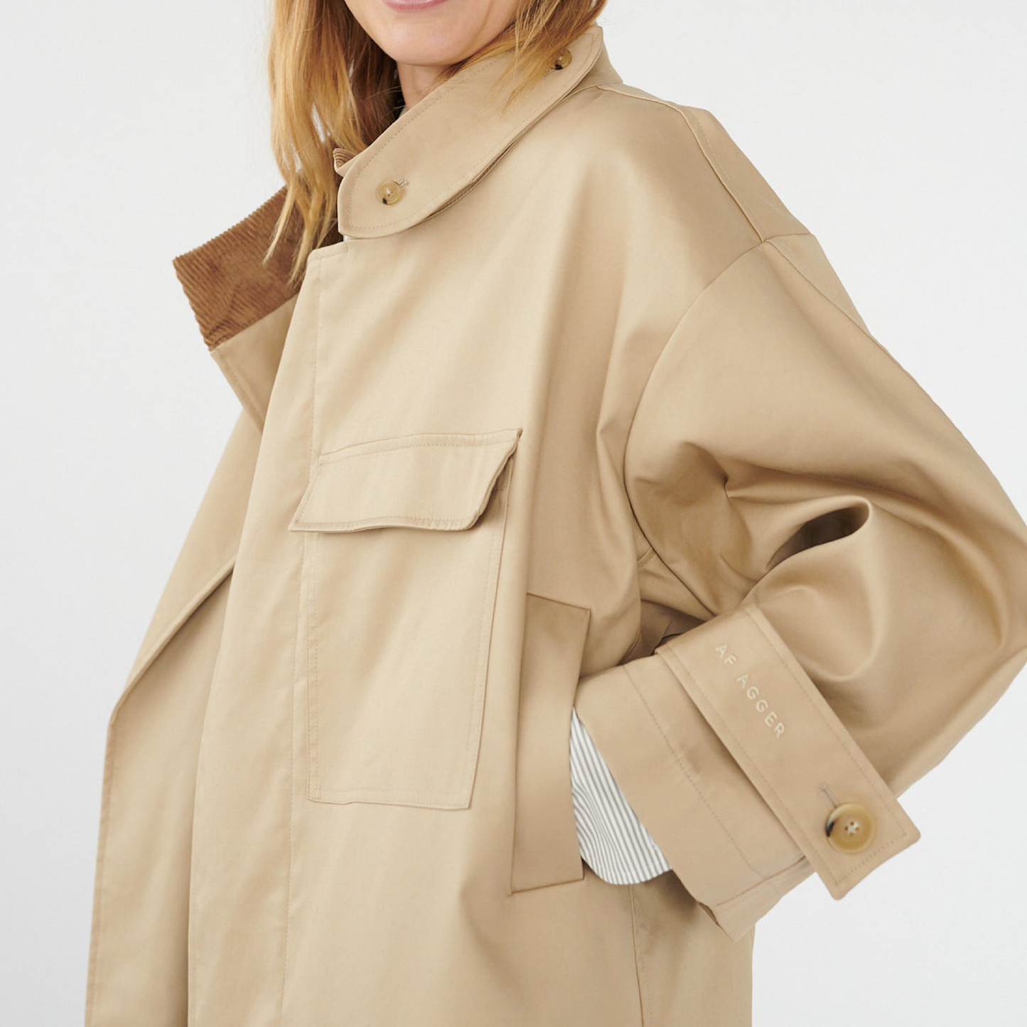 Water Resistant Coat, Beige