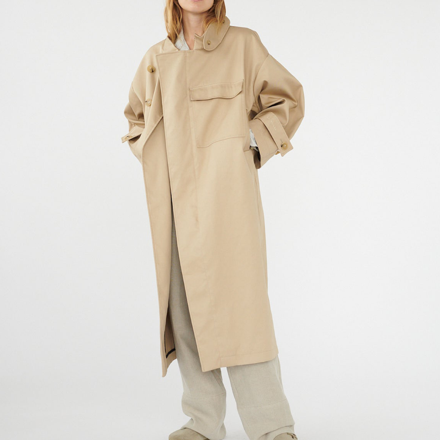 Water Resistant Coat, Beige