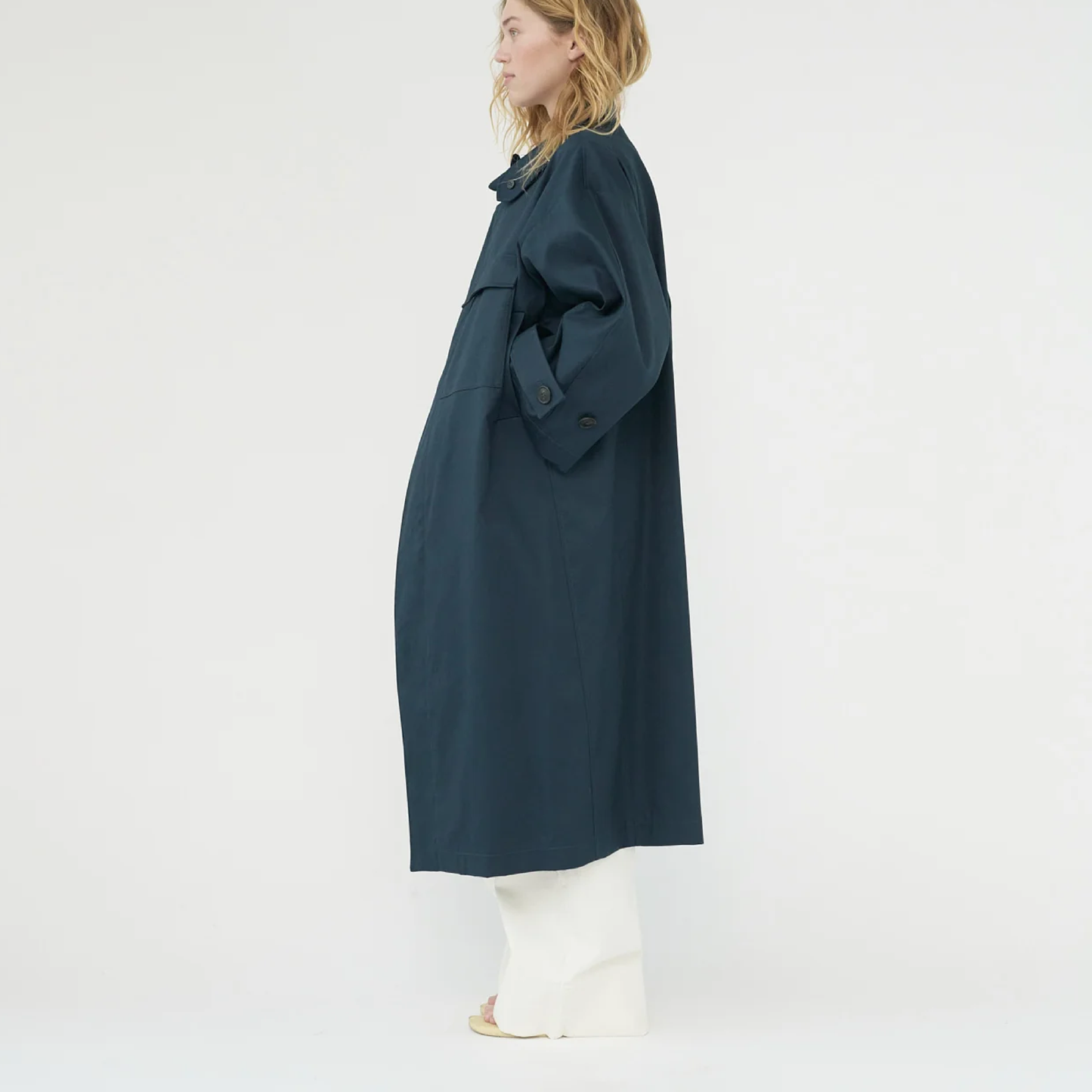 Water Resistant Trench Coat, Navy