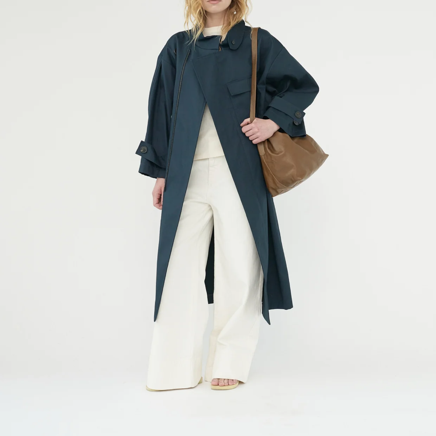 Water Resistant Trench Coat, Navy