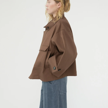 Water Resistant Trench Jacket, Dusty Brown