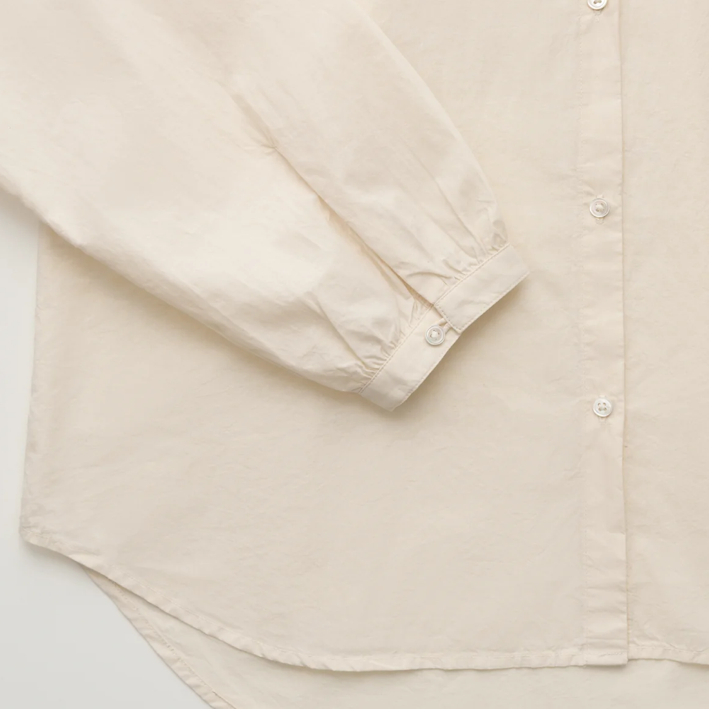 Bibs Shirt Cotton, Pure Ecru