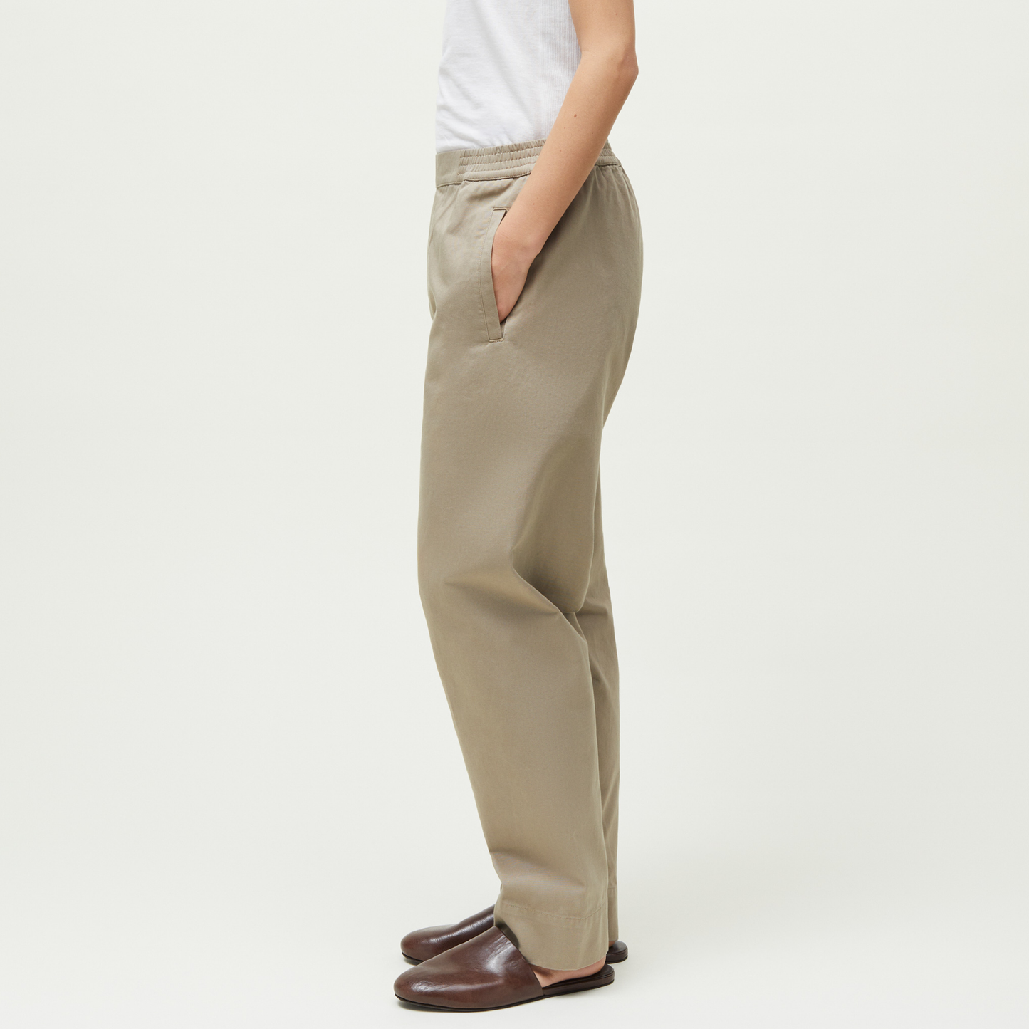 Coco Pant Twill, Light Vintage Army