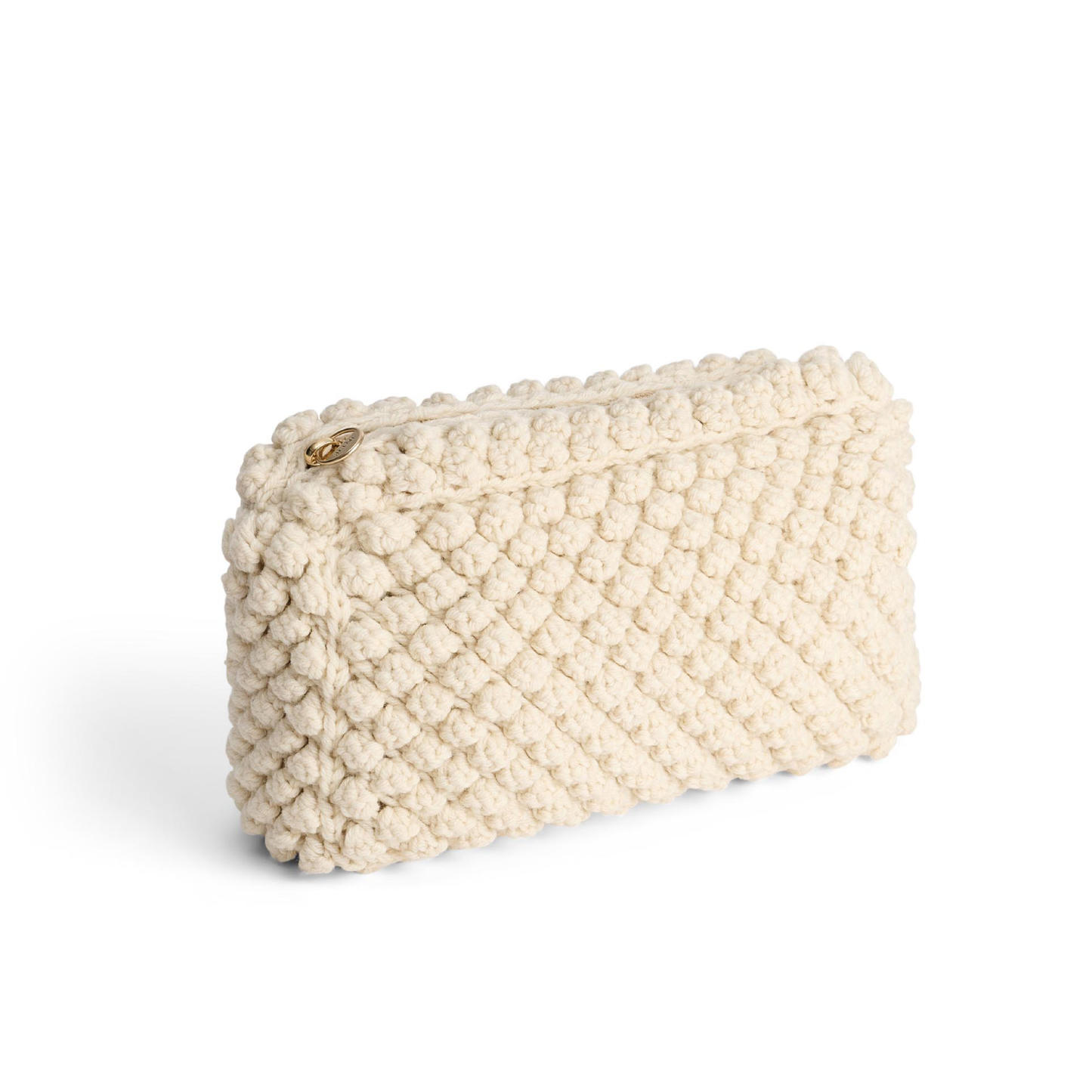 Linn Clutch, Pure Ecru