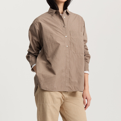 Lynette Shirt Check, Mix Fossil